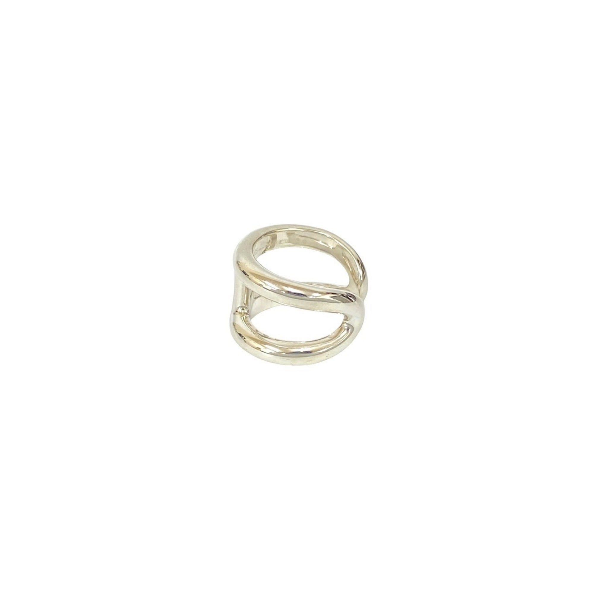 Hermes HERMES Osmos GM Silver 925 Ring, Size 17, Men's, Silver, 31565 Size ONE SIZE - 4 Thumbnail