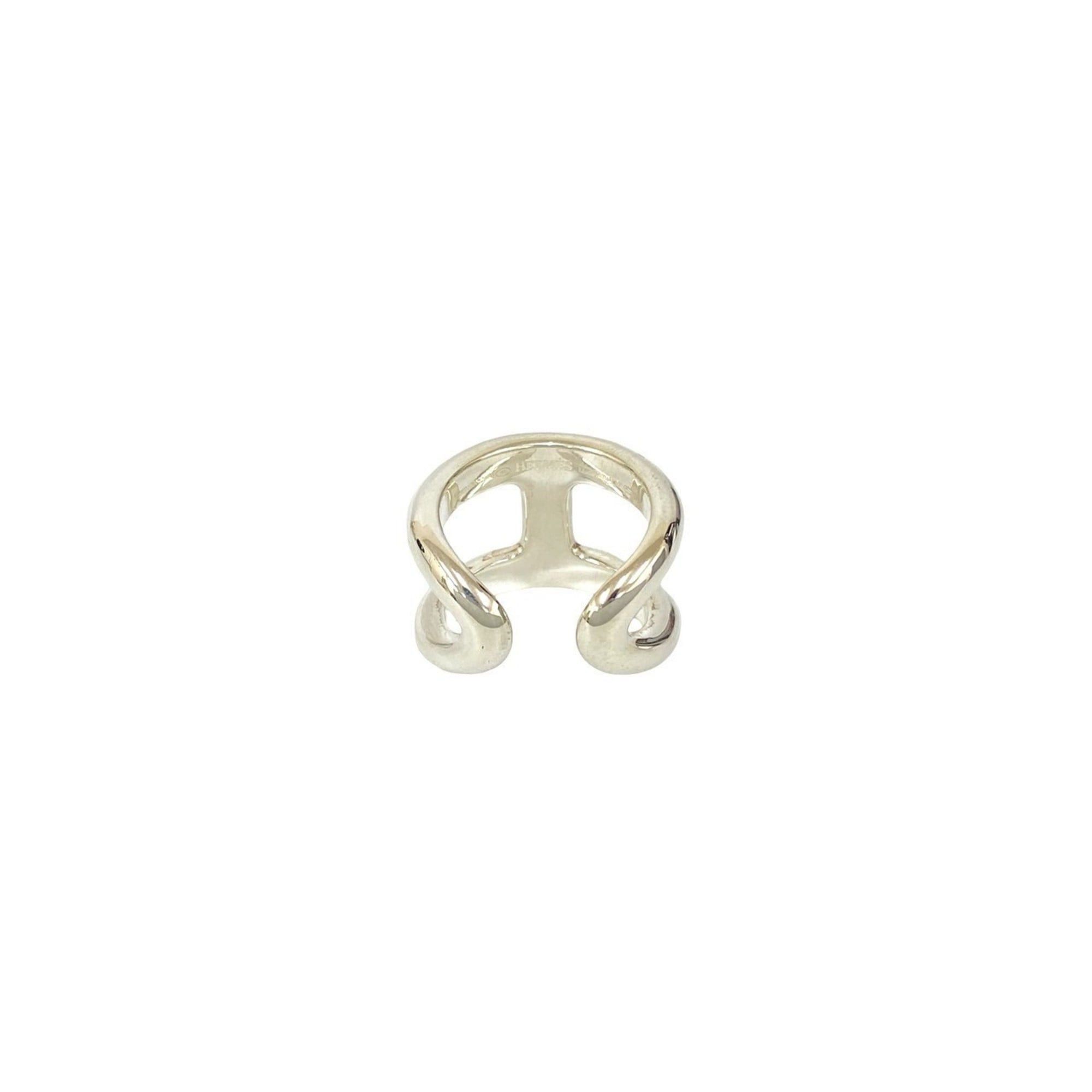 Hermes HERMES Osmos GM Silver 925 Ring, Size 17, Men's, Silver, 31565 Size ONE SIZE - 6 Thumbnail