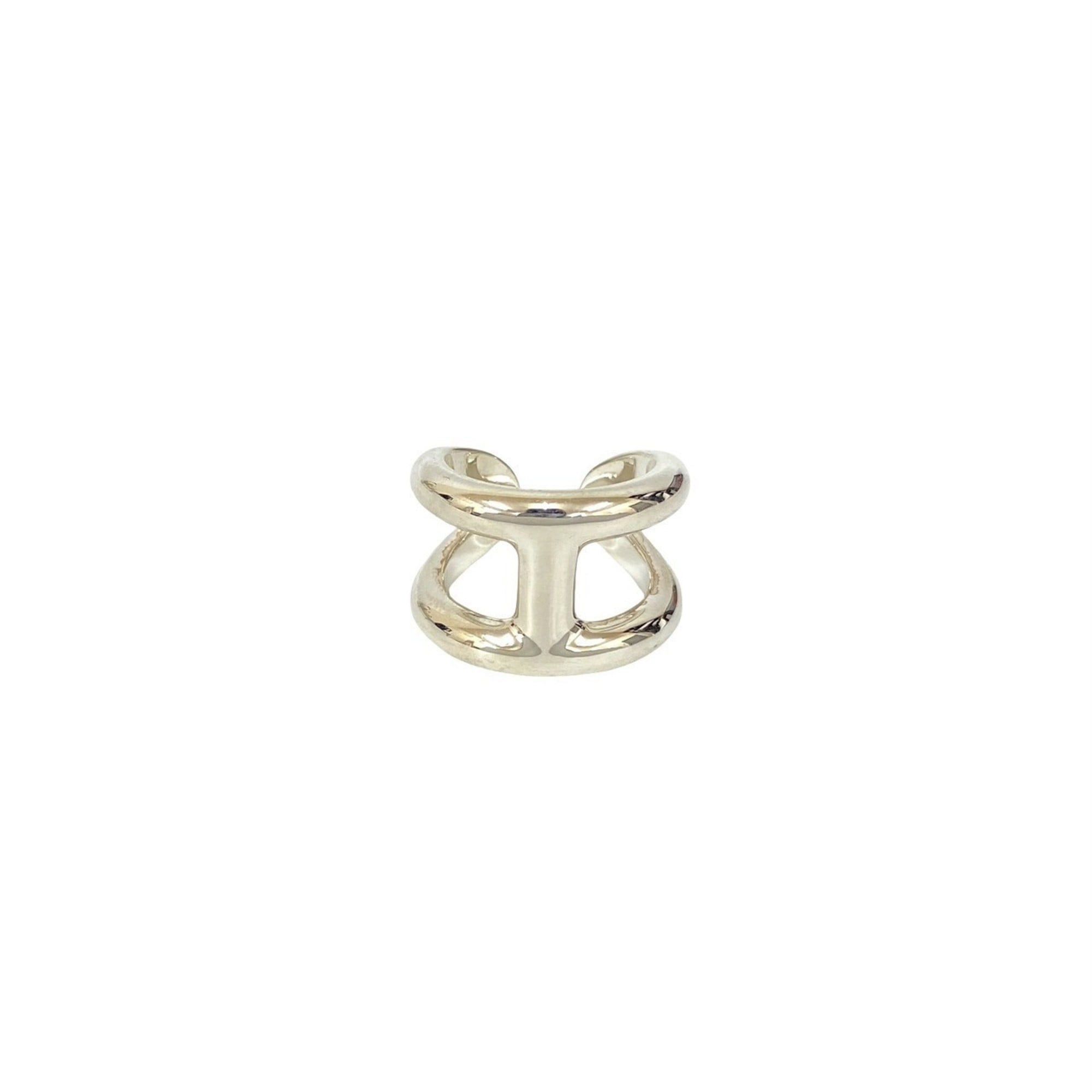 Hermes HERMES Osmos GM Silver 925 Ring, Size 17, Men's, Silver, 31565 Size ONE SIZE - 5 Thumbnail