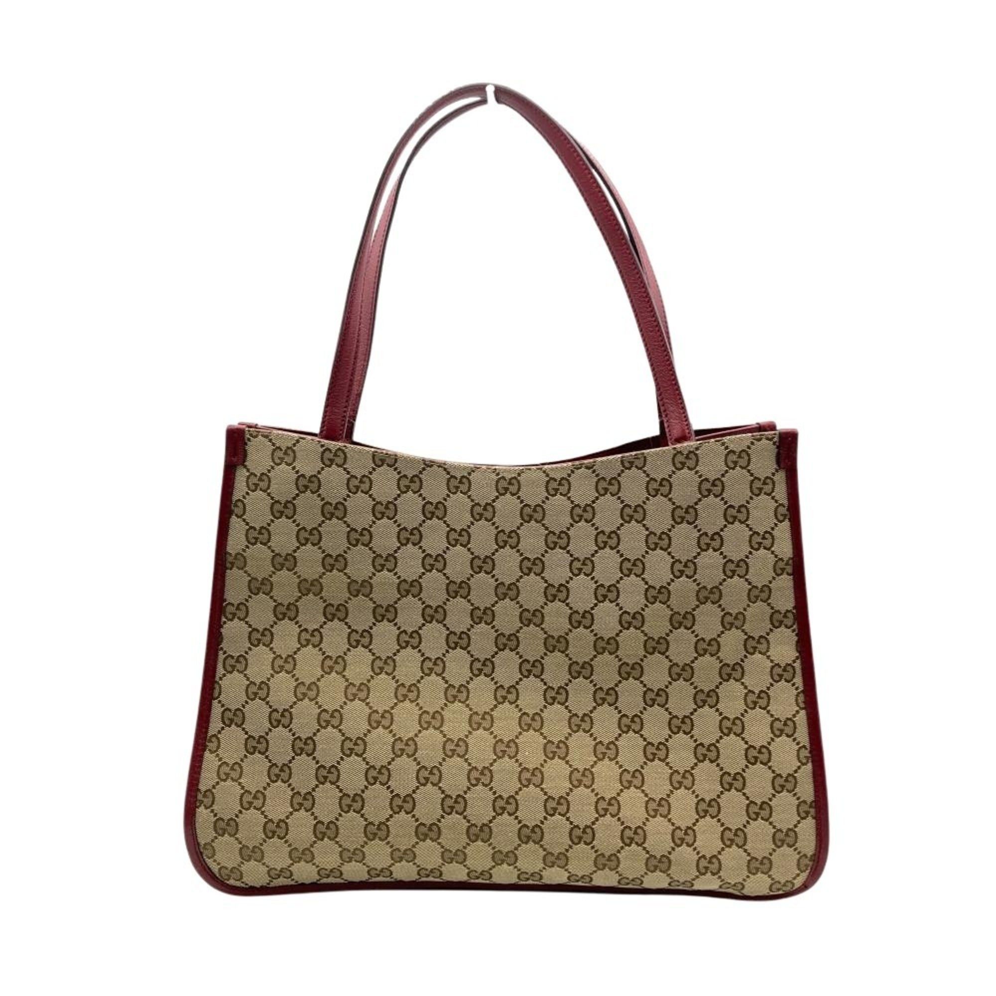 Gucci Gucci Horsebit Tote Bag in GG Canvas and Leather (623694) Beige, Women's Size ONE SIZE - 3 Thumbnail