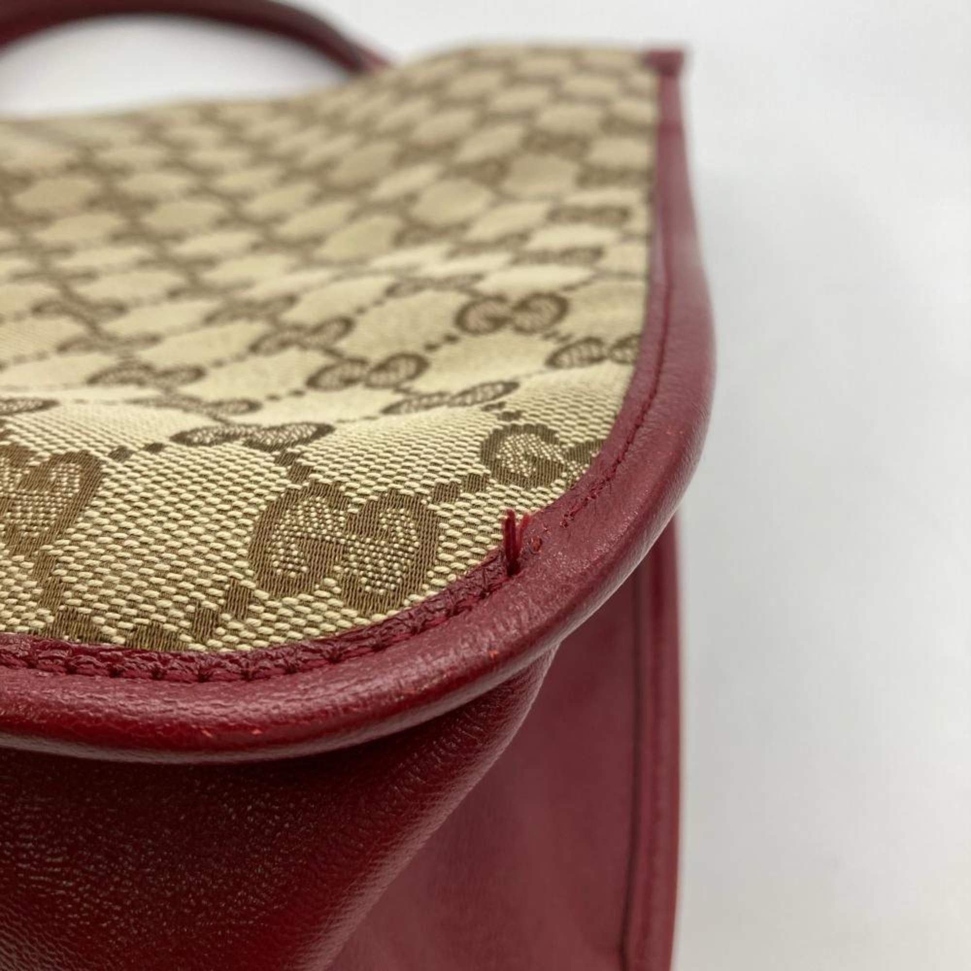 Gucci Gucci Horsebit Tote Bag in GG Canvas and Leather (623694) Beige, Women's Size ONE SIZE - 6 Thumbnail