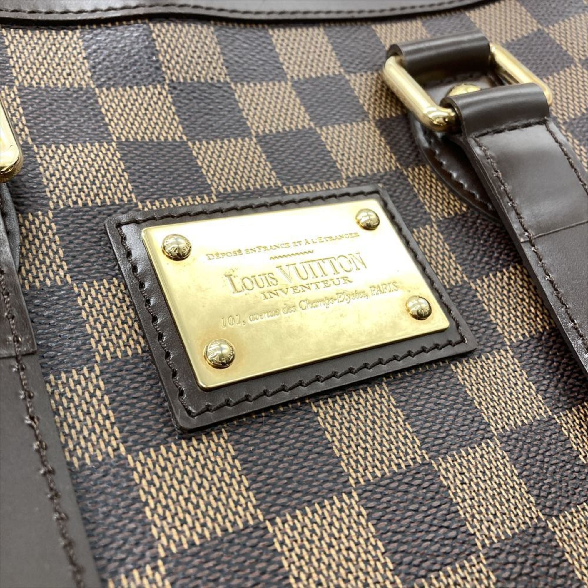 Louis Vuitton Louis Vuitton Hampstead PM Handbag Damier Ebene N51205 Brown SD1019 Size ONE SIZE - 8 Thumbnail