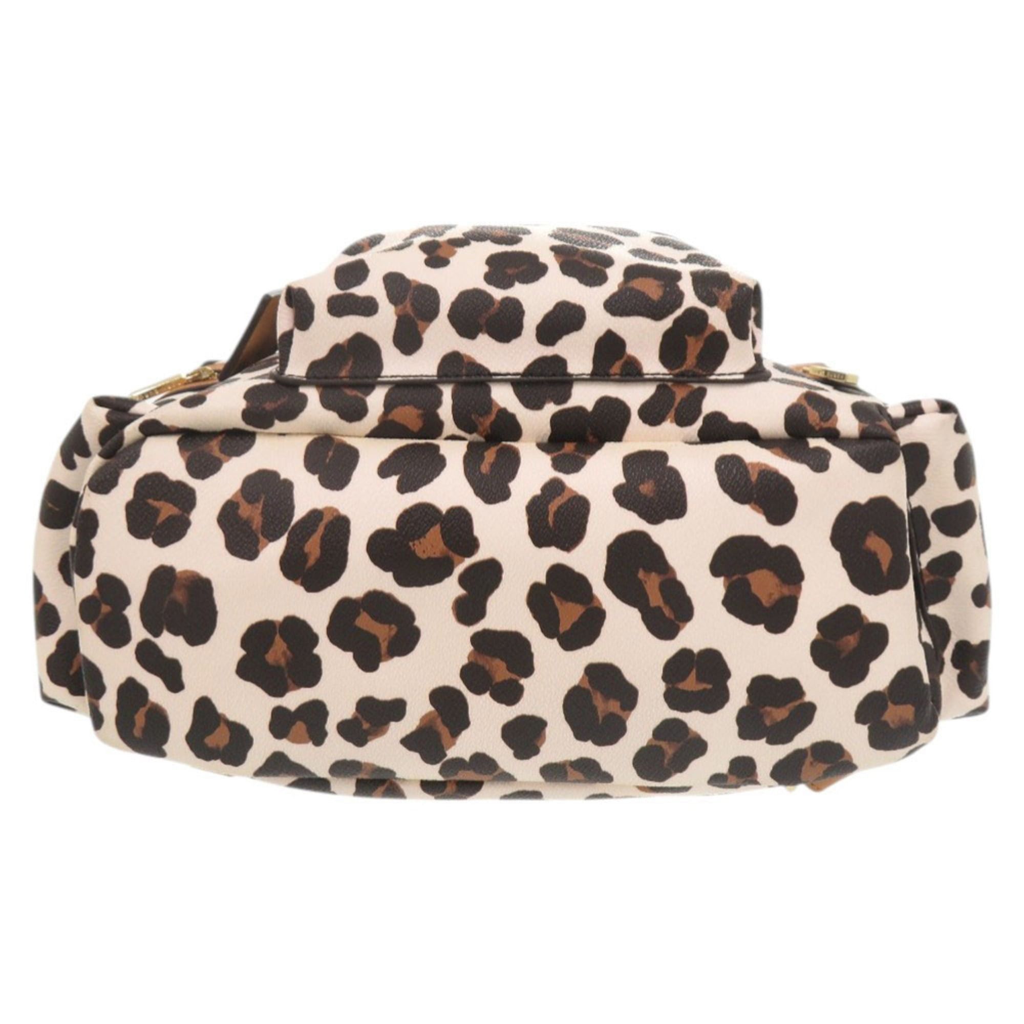 Tory Burch Tory Burch Leopard Print PVC Multicolor Backpack Daypack 0911 Size ONE SIZE - 3 Thumbnail