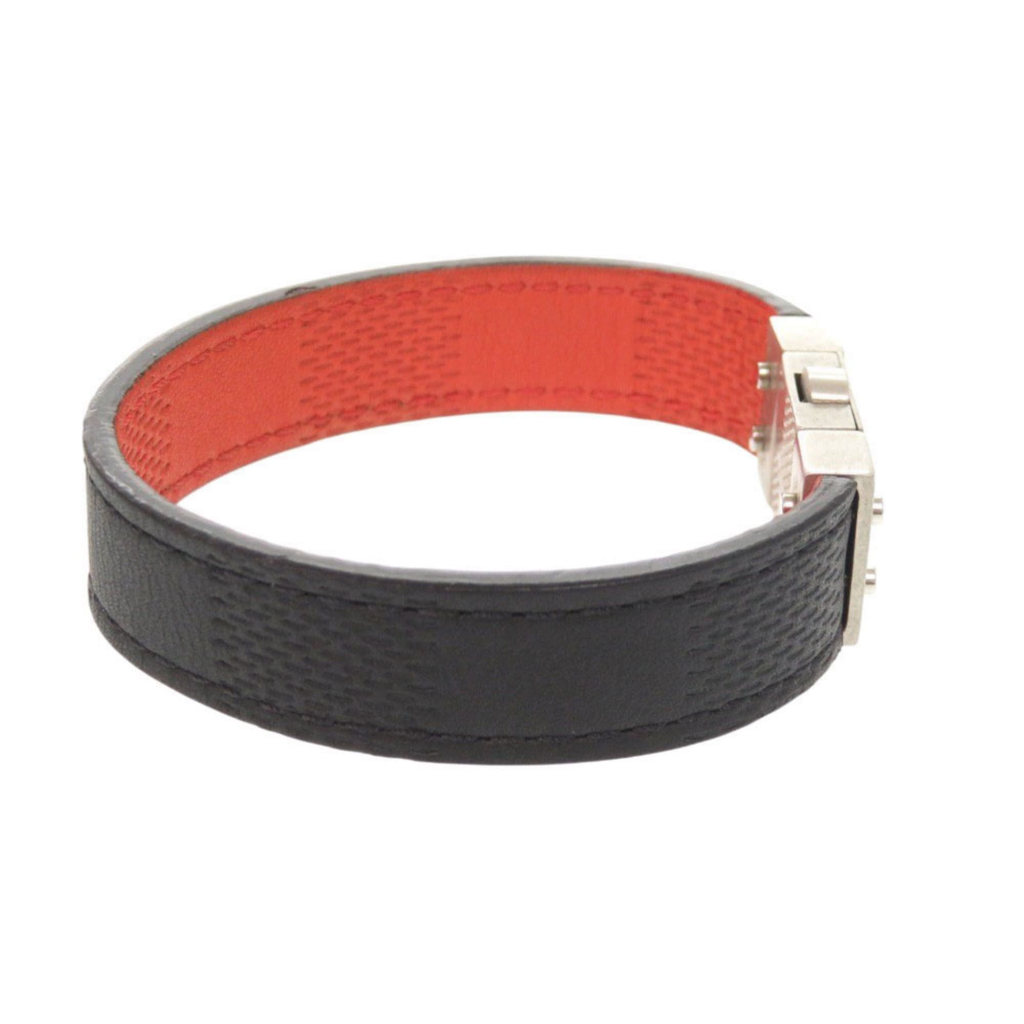 Louis Vuitton Louis Vuitton Reversible Damier Infini Black and Red Bracelet 1228 LOUIS VUITTON Size ONE SIZE - 4 Thumbnail