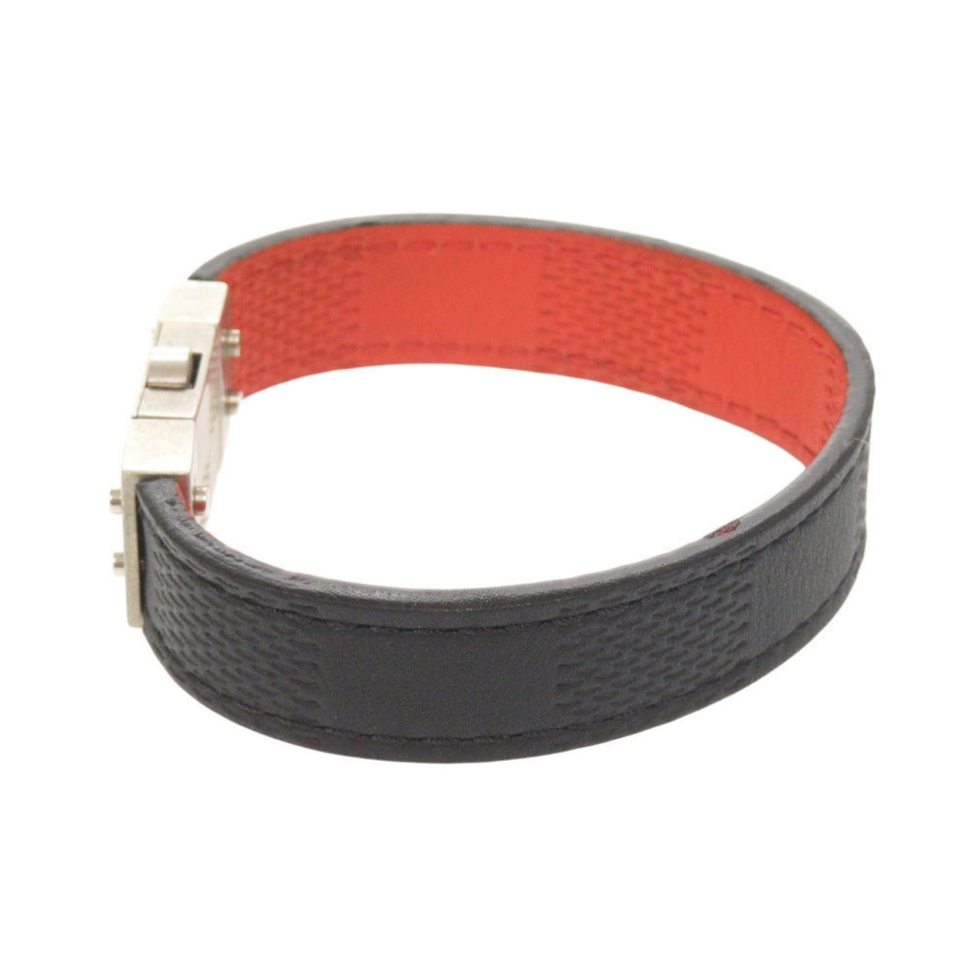 Louis Vuitton Louis Vuitton Reversible Damier Infini Black and Red Bracelet 1228 LOUIS VUITTON Size ONE SIZE - 2 Thumbnail