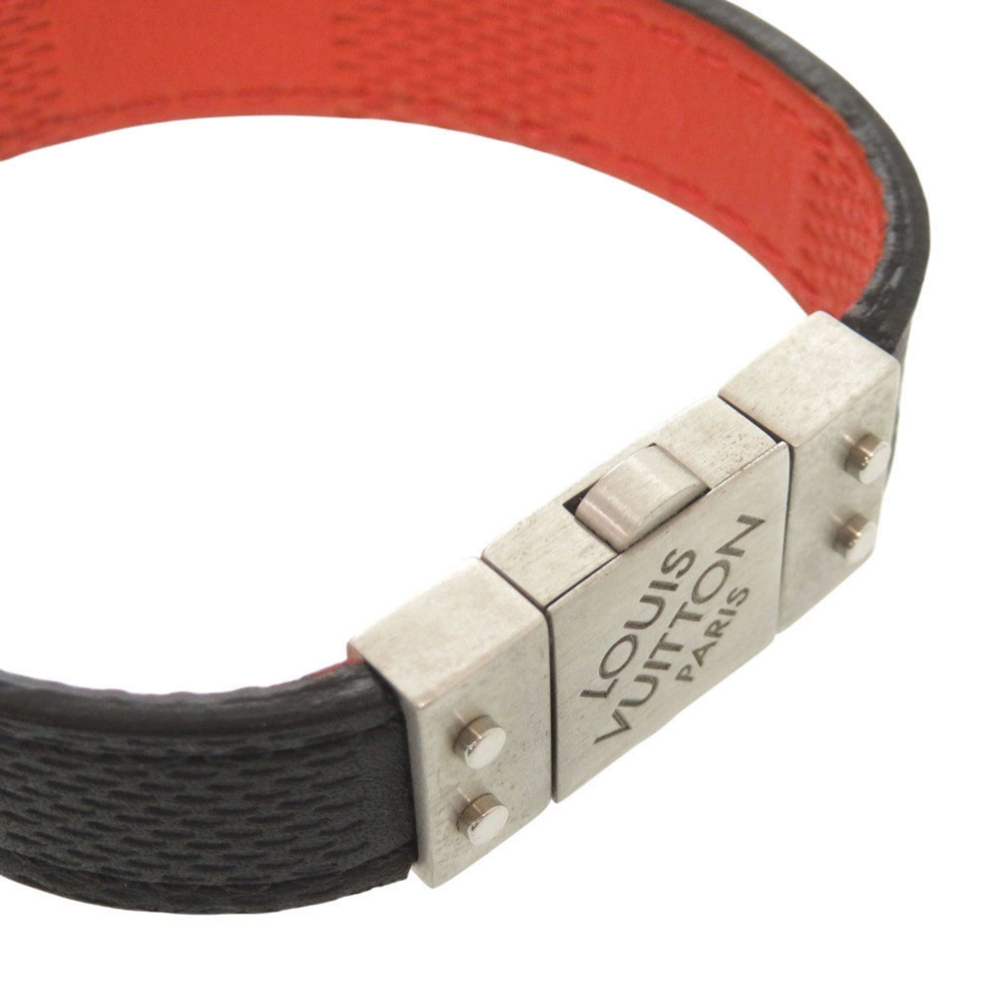 Louis Vuitton Louis Vuitton Reversible Damier Infini Black and Red Bracelet 1228 LOUIS VUITTON Size ONE SIZE - 6 Thumbnail