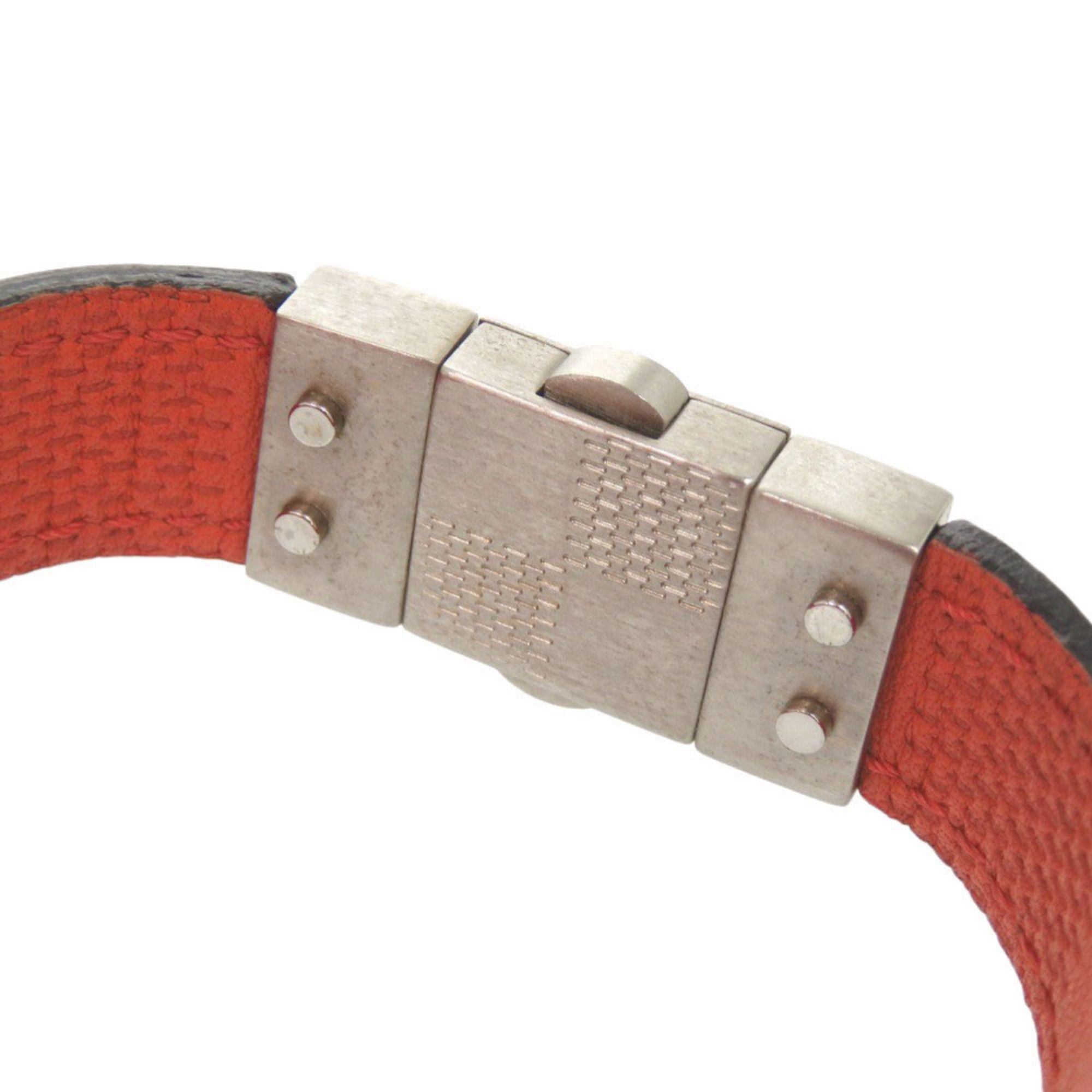Louis Vuitton Louis Vuitton Reversible Damier Infini Black and Red Bracelet 1228 LOUIS VUITTON Size ONE SIZE - 7 Thumbnail