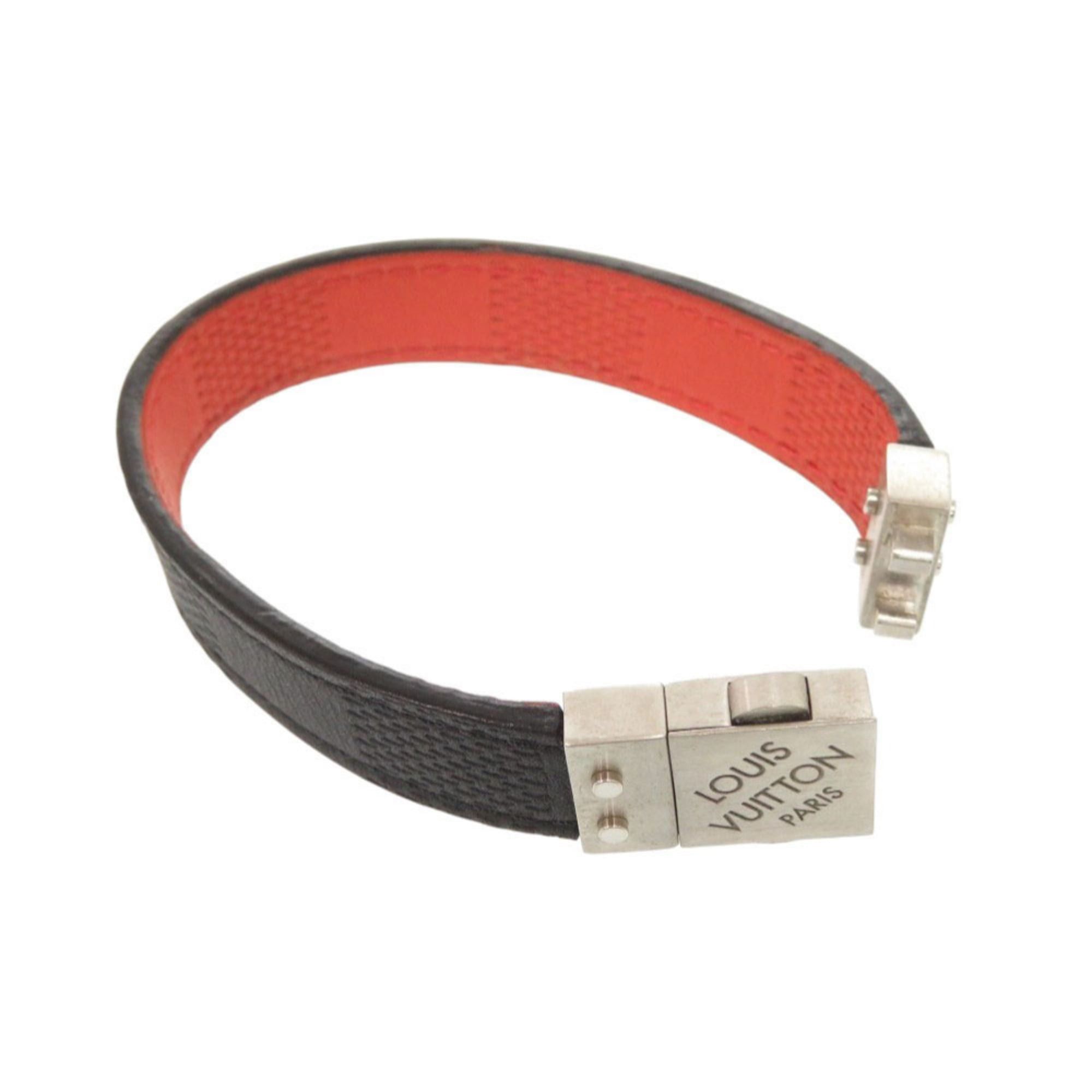 Louis Vuitton Louis Vuitton Reversible Damier Infini Black and Red Bracelet 1228 LOUIS VUITTON Size ONE SIZE - 5 Thumbnail