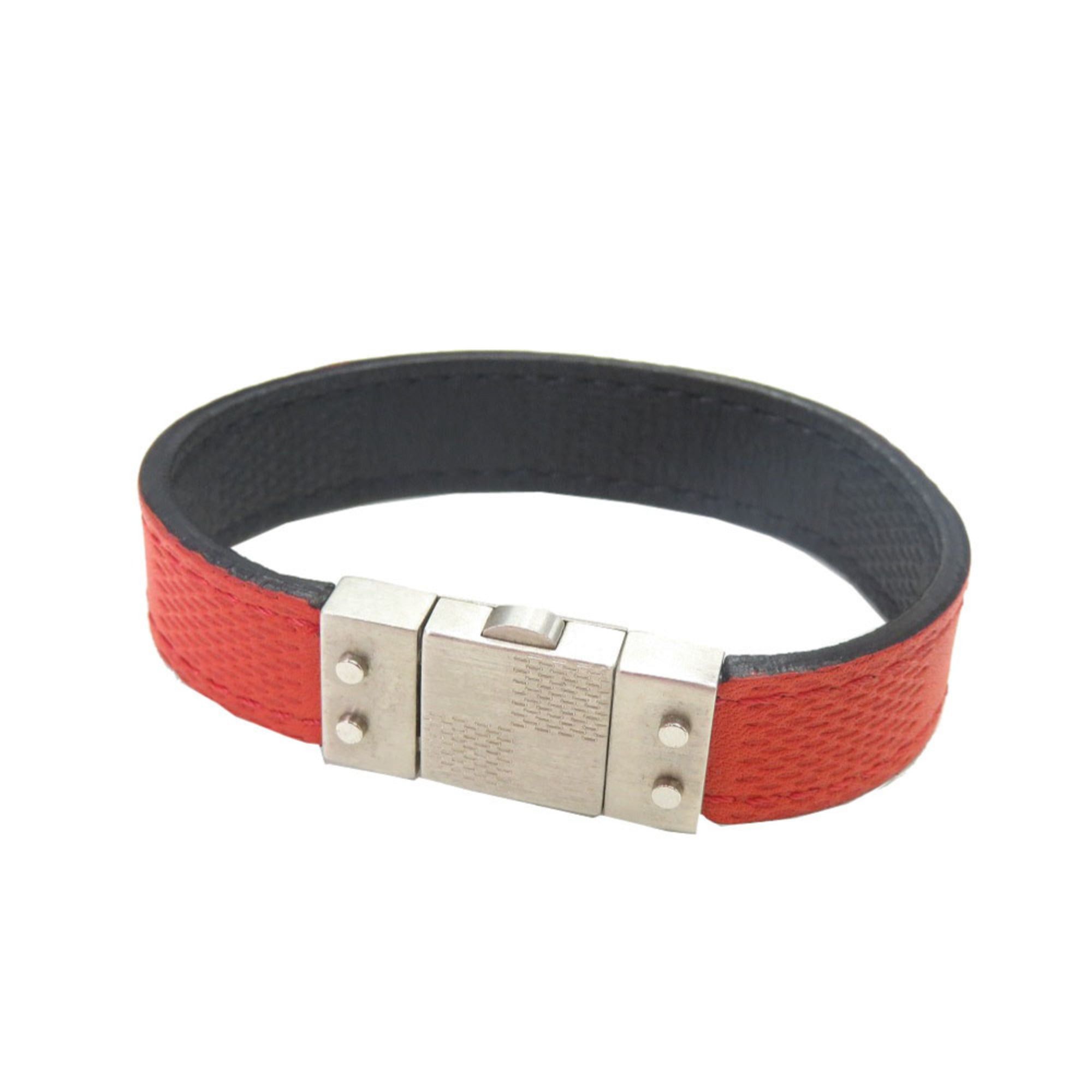 Louis Vuitton Louis Vuitton Reversible Damier Infini Black and Red Bracelet 1228 LOUIS VUITTON Size ONE SIZE - 8 Thumbnail