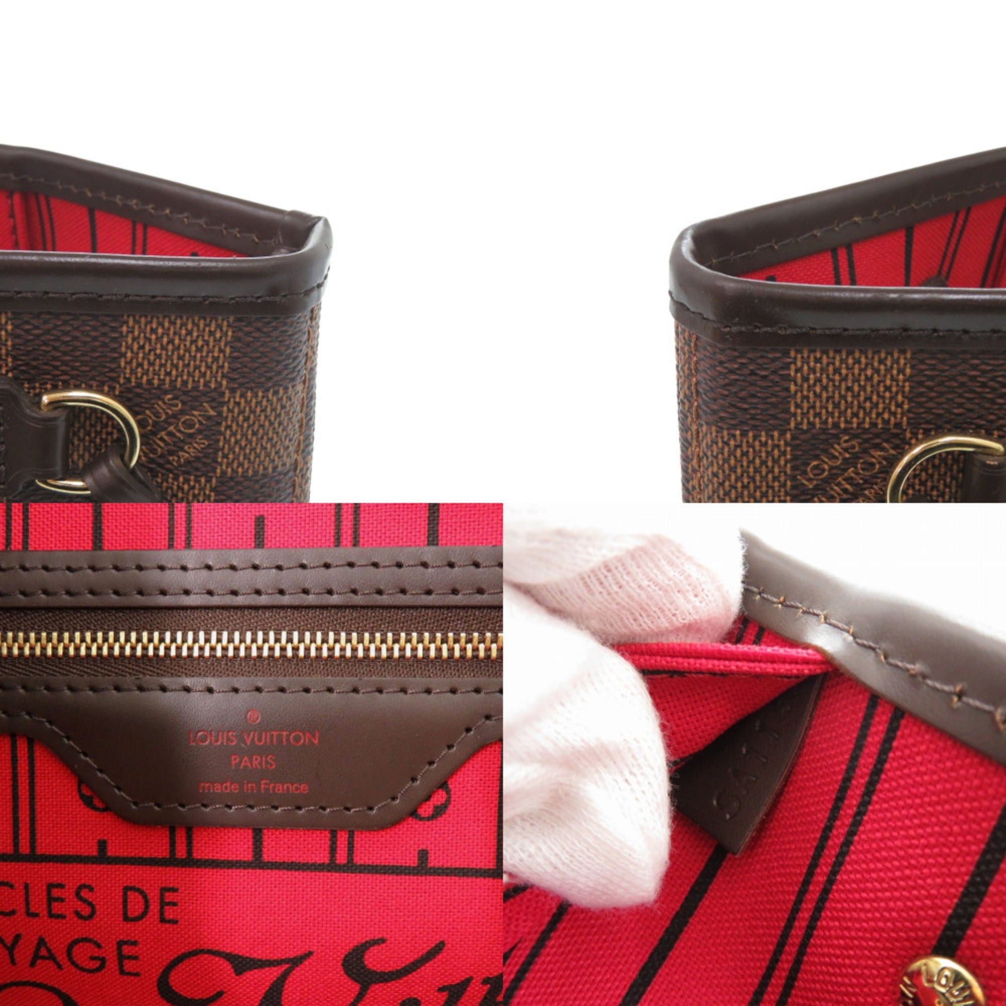 Louis Vuitton Like new Louis Vuitton Neverfull PM Damier Cerise Tote Bag N41359 1217 LOUIS VUITTON Size ONE SIZE - 9 Thumbnail