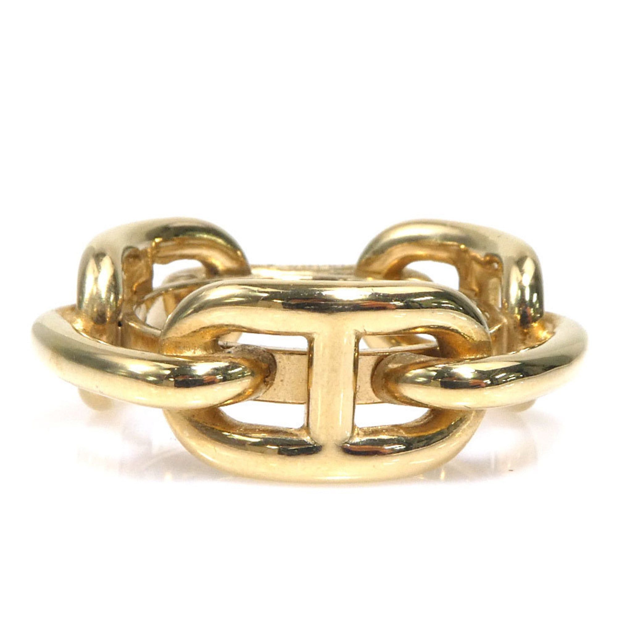 Hermes Hermes Hermès Chaine d'Ancre scarf ring in light gold, women's, e61147a Size ONE SIZE - 3 Thumbnail