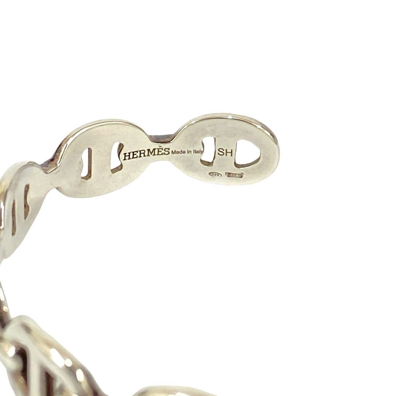 Hermes Hermes Hermès Chaine d'Ancre Enchainee Silver Bracelet Metal Bangle DUTY FREE for USA Size ONE SIZE - 3 Thumbnail