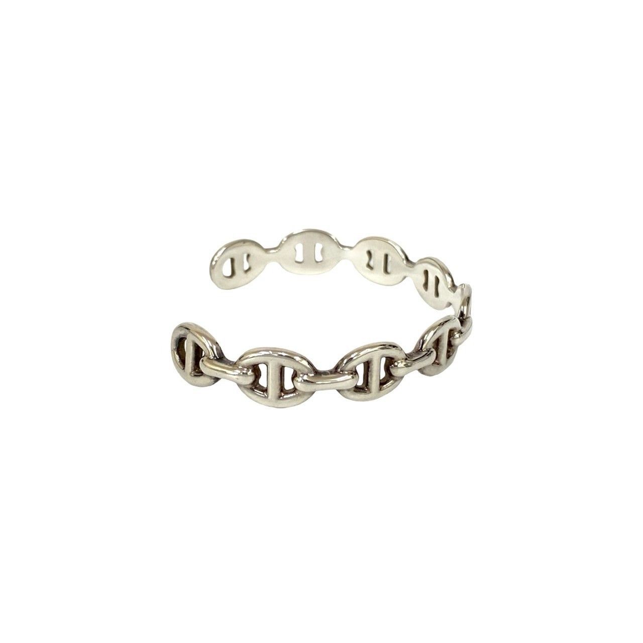 Hermes Hermes Hermès Chaine d'Ancre Enchainee Silver Bracelet Metal Bangle DUTY FREE for USA Size ONE SIZE - 5 Thumbnail