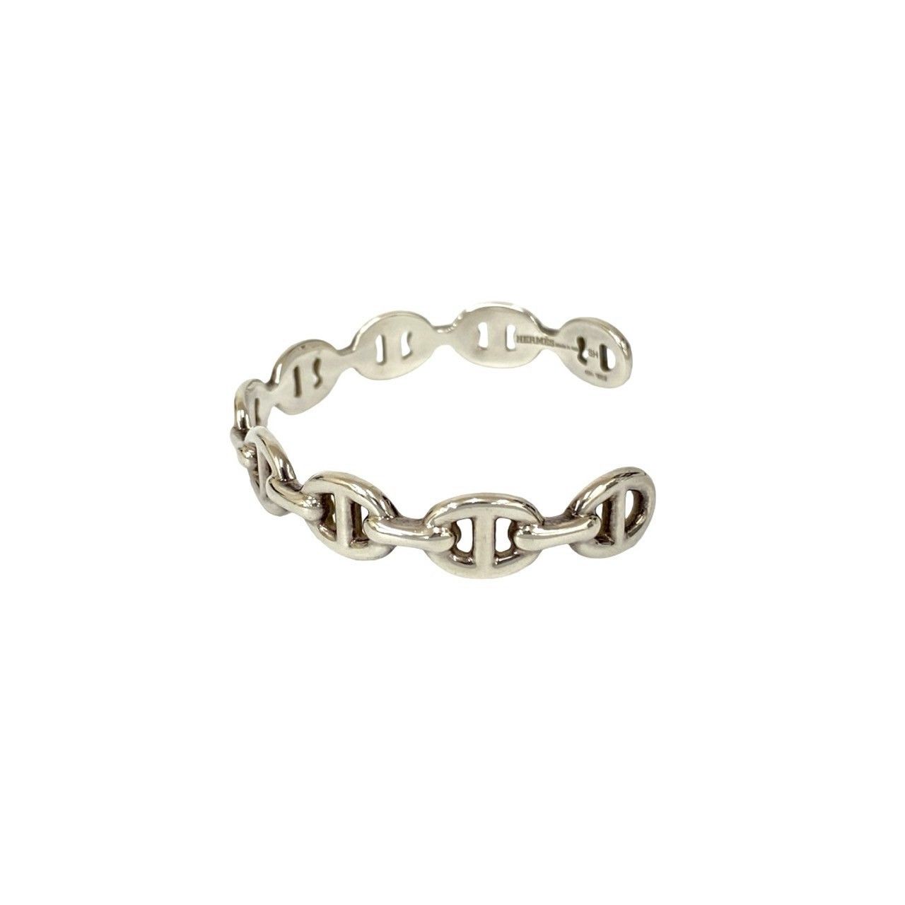 Hermes Hermes Hermès Chaine d'Ancre Enchainee Silver Bracelet Metal Bangle DUTY FREE for USA Size ONE SIZE - 4 Thumbnail