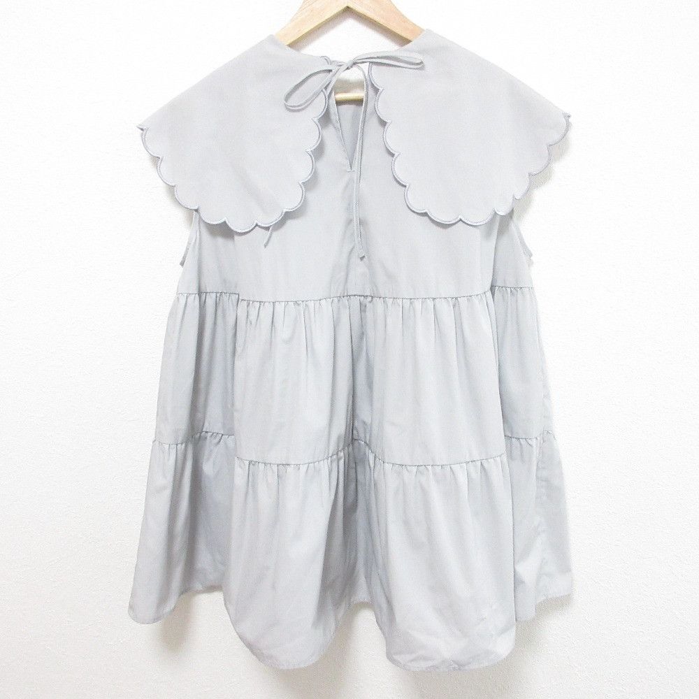 Other Other yori Scallop Collar Tiered Blouse Others Tops YR21-23064SM DUTY FREE for USA Size ONE SIZE - 2 Thumbnail