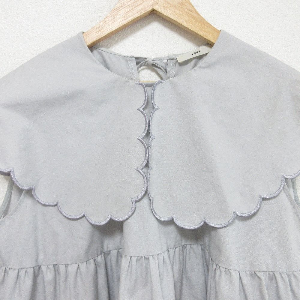Other Other yori Scallop Collar Tiered Blouse Others Tops YR21-23064SM DUTY FREE for USA Size ONE SIZE - 3 Thumbnail