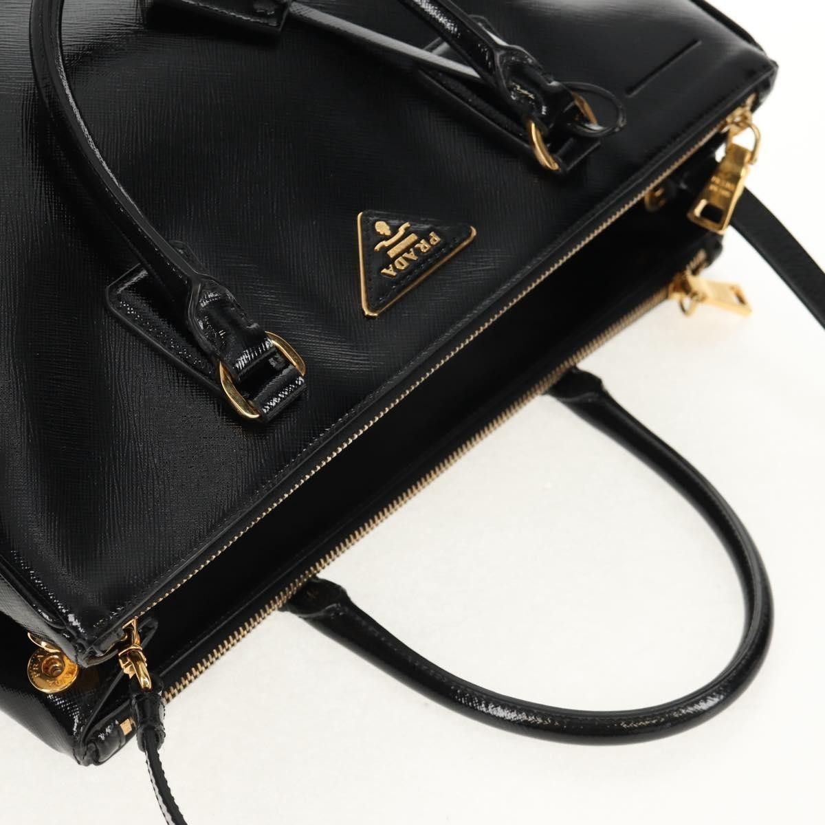 Prada Prada Double Zip Lux Tote Vernice Saffiano Leather Size ONE SIZE - 18 Thumbnail