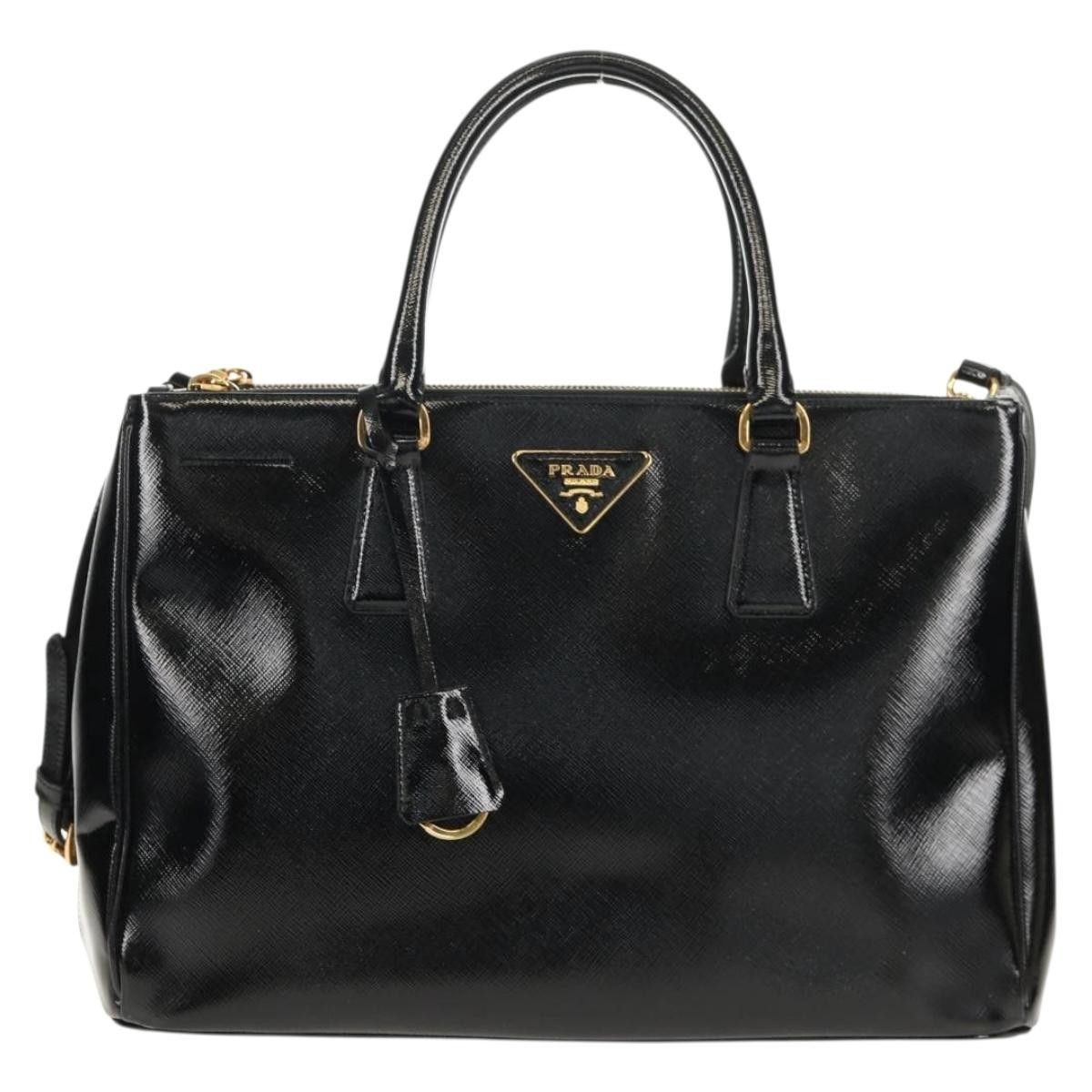 Prada Prada Double Zip Lux Tote Vernice Saffiano Leather Size ONE SIZE - 19 Thumbnail