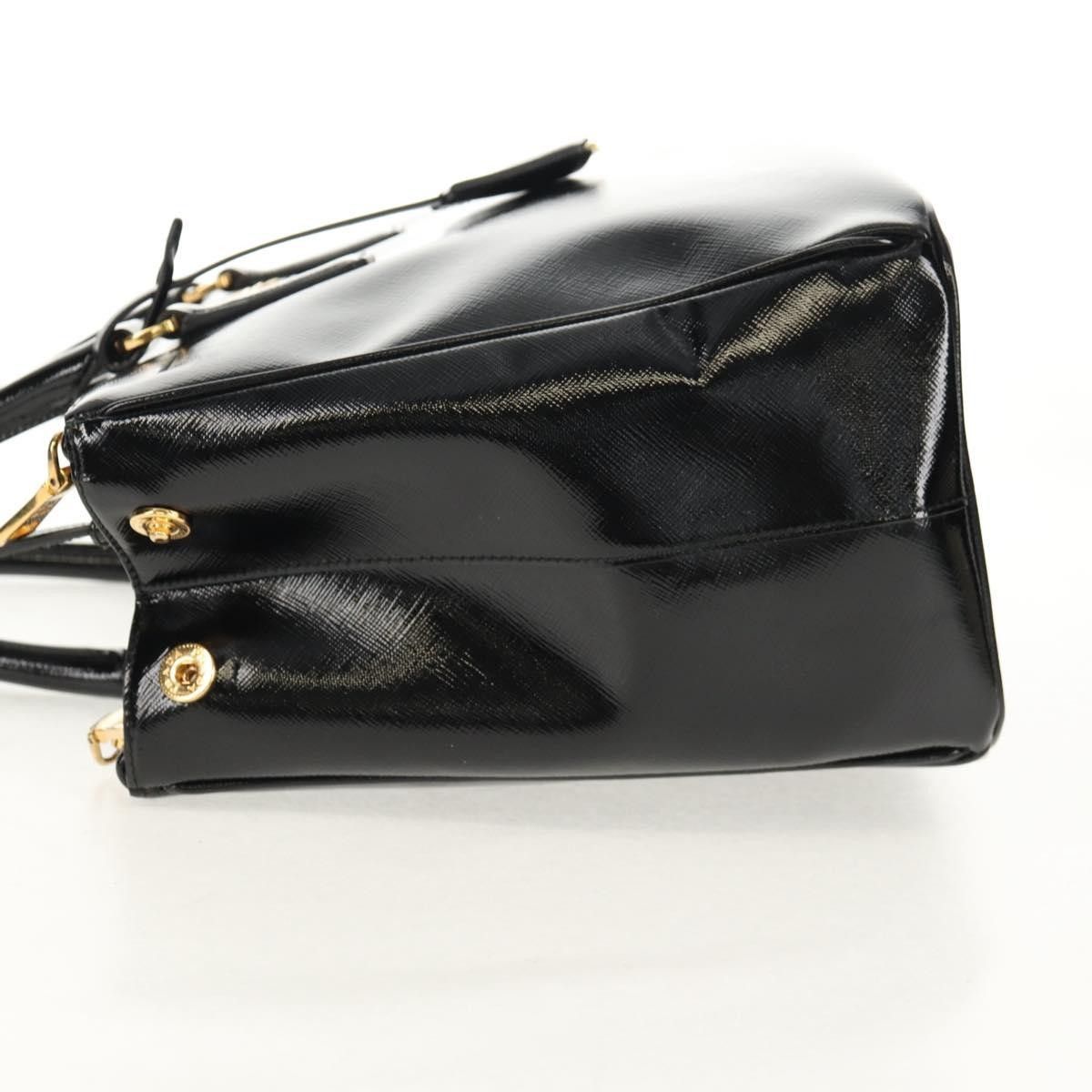 Prada Prada Double Zip Lux Tote Vernice Saffiano Leather Size ONE SIZE - 3 Thumbnail