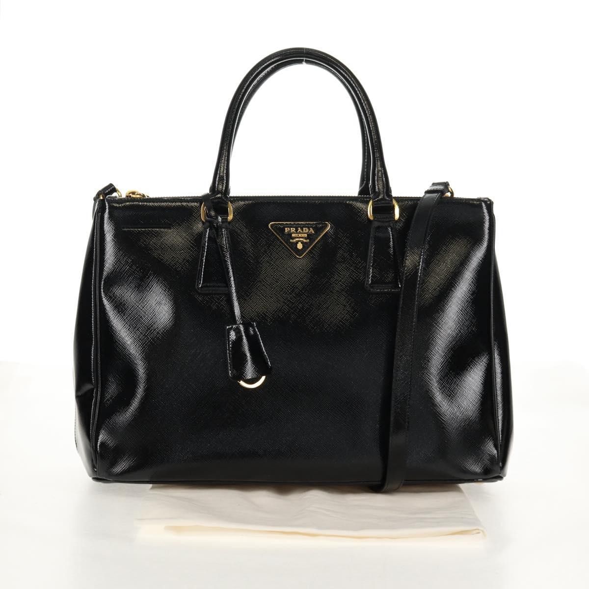Prada Prada Double Zip Lux Tote Vernice Saffiano Leather Size ONE SIZE - 15 Thumbnail