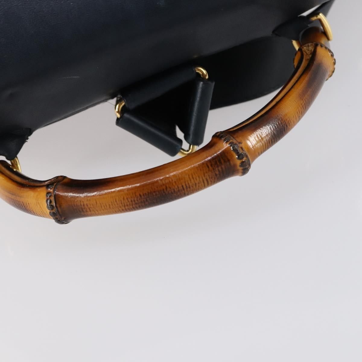 Gucci Gucci Vintage Bamboo Backpack Leather Size ONE SIZE - 17 Thumbnail