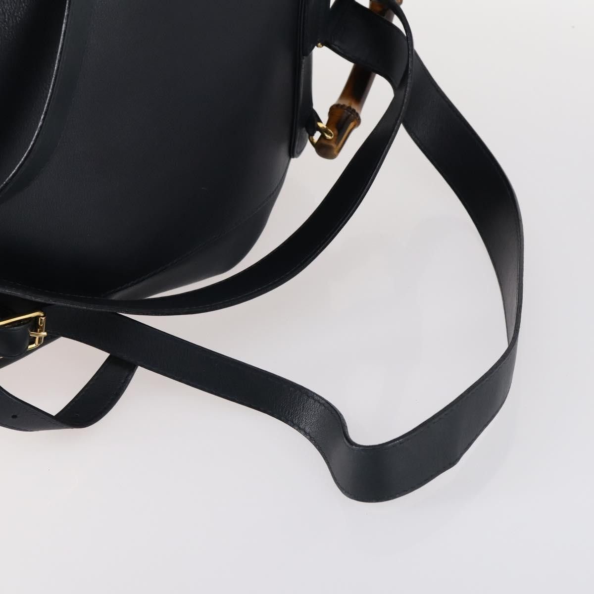 Gucci Gucci Vintage Bamboo Backpack Leather Size ONE SIZE - 18 Thumbnail