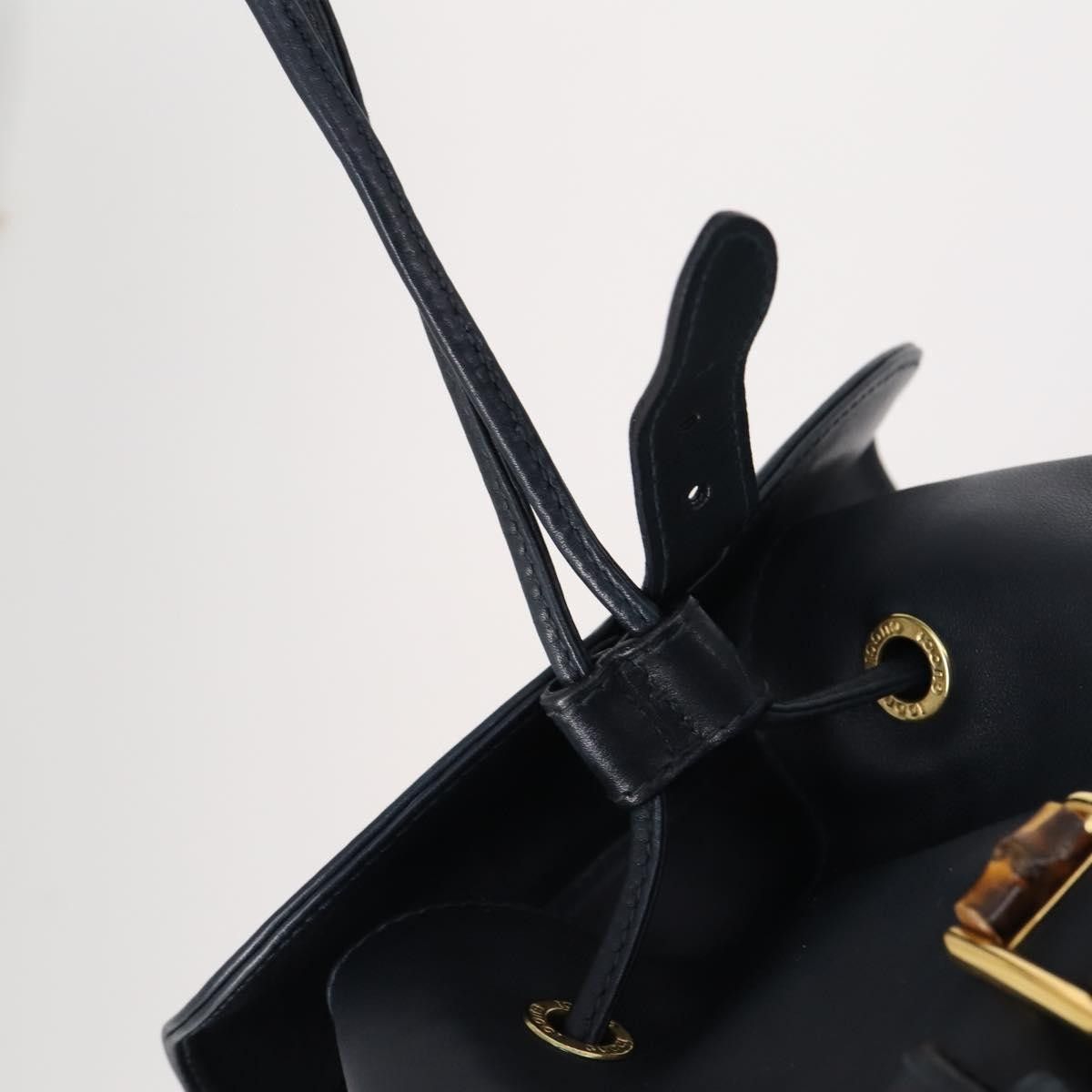 Gucci Gucci Vintage Bamboo Backpack Leather Size ONE SIZE - 15 Thumbnail