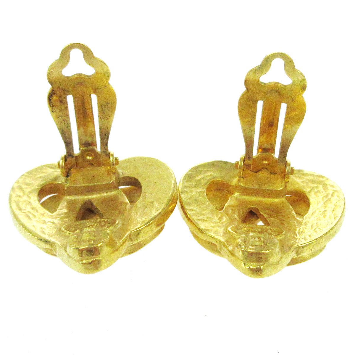 Chanel Chanel Vintage CC Heart Clip-On Metal Size ONE SIZE - 2 Thumbnail