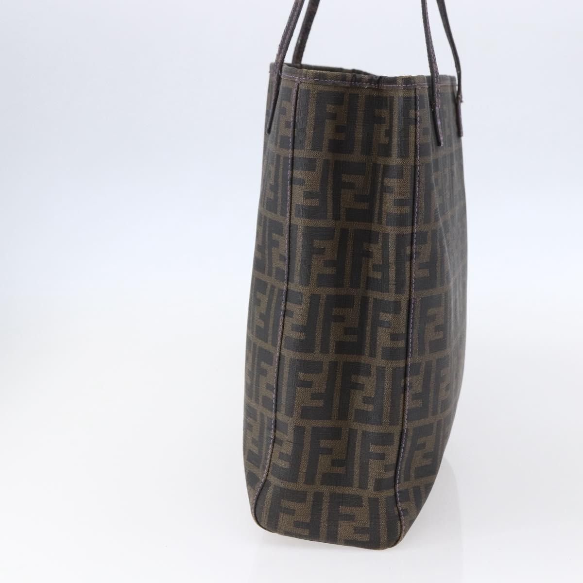 Fendi Fendi Compartment Shopping Tote Zucca Coated Canvas Size ONE SIZE - 4 Thumbnail