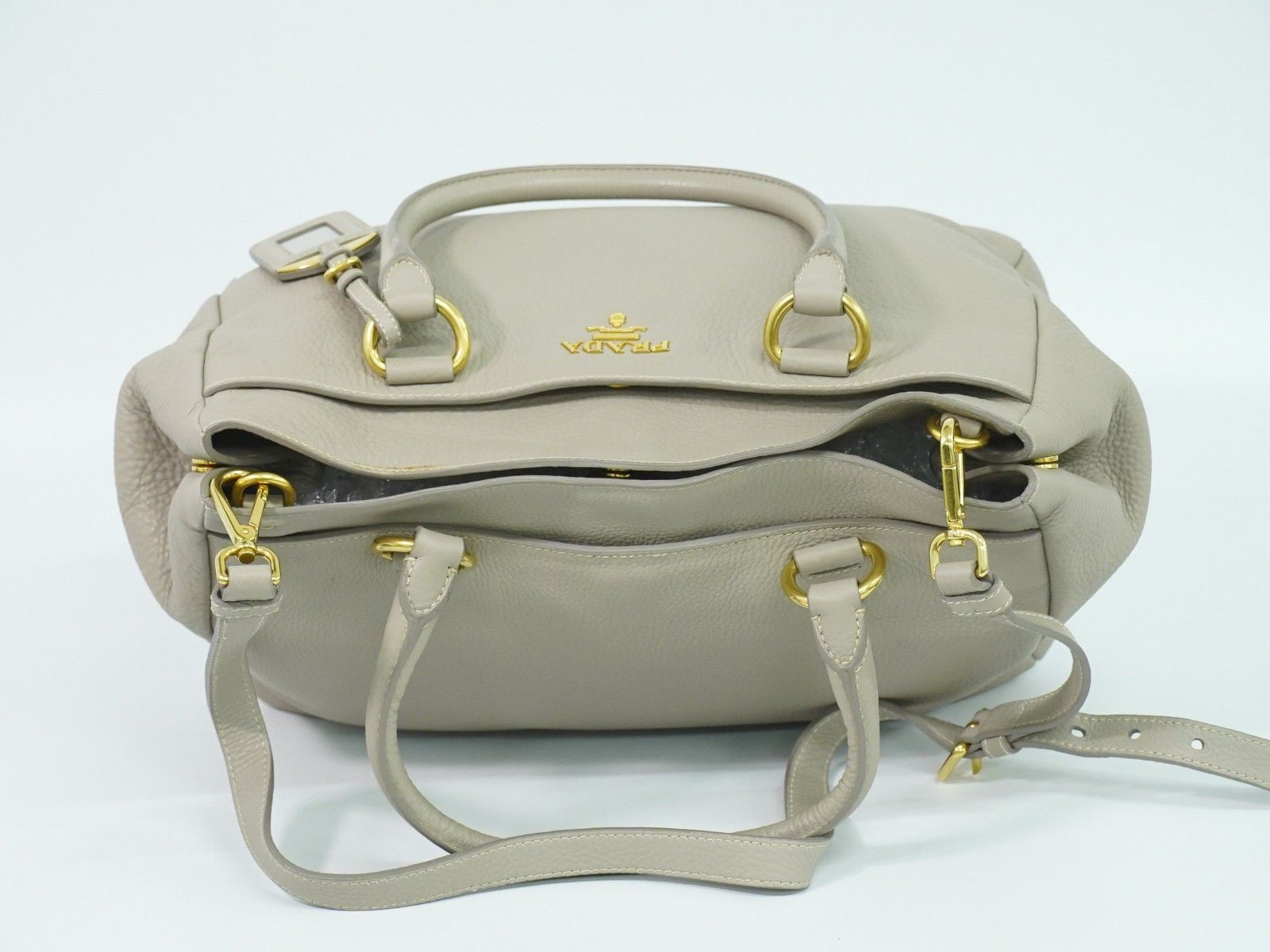 Prada Prada East West Convertible Tote Vitello Daino Size ONE SIZE - 14 Thumbnail