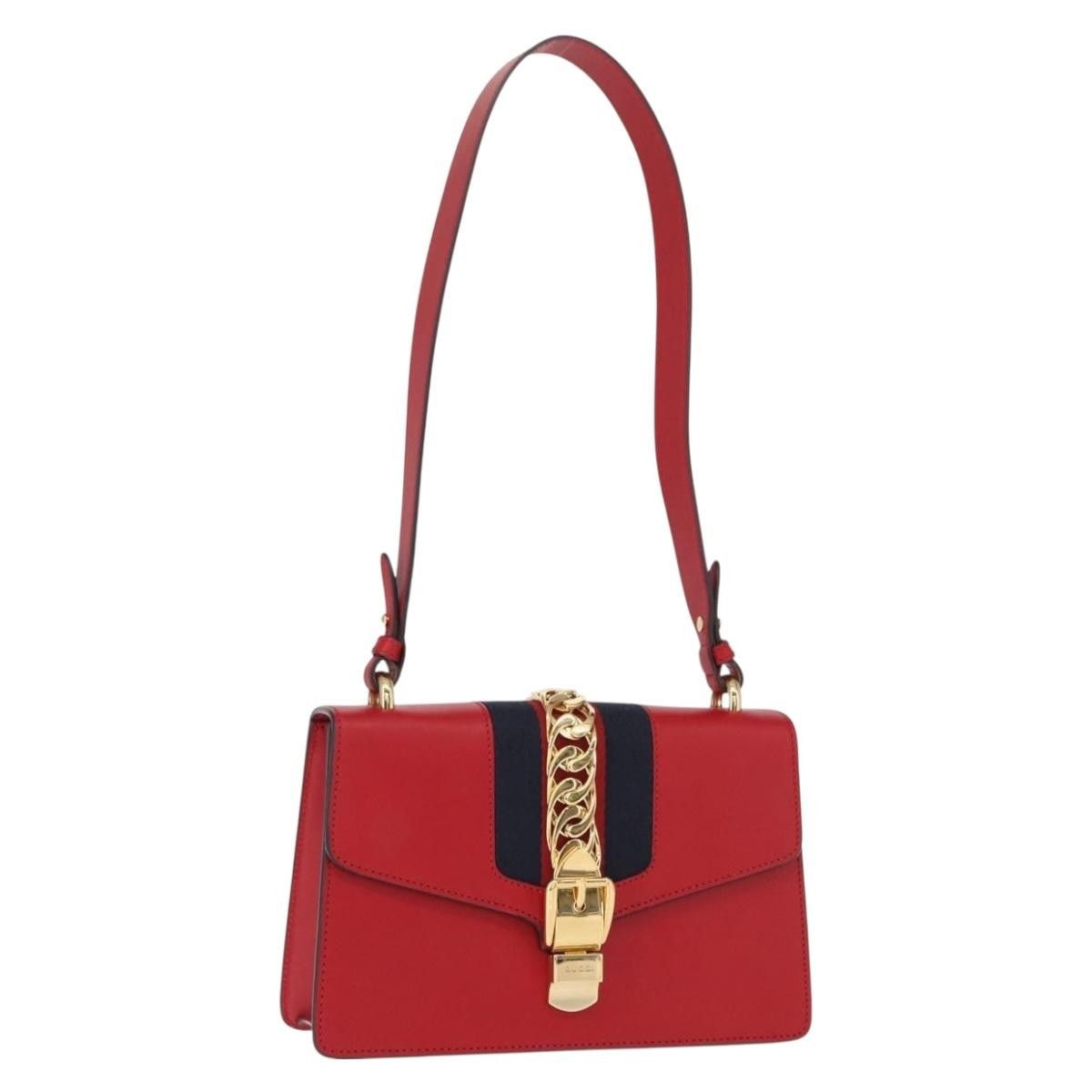 Gucci Gucci Sylvie Shoulder Bag Leather Size ONE SIZE - 16 Thumbnail