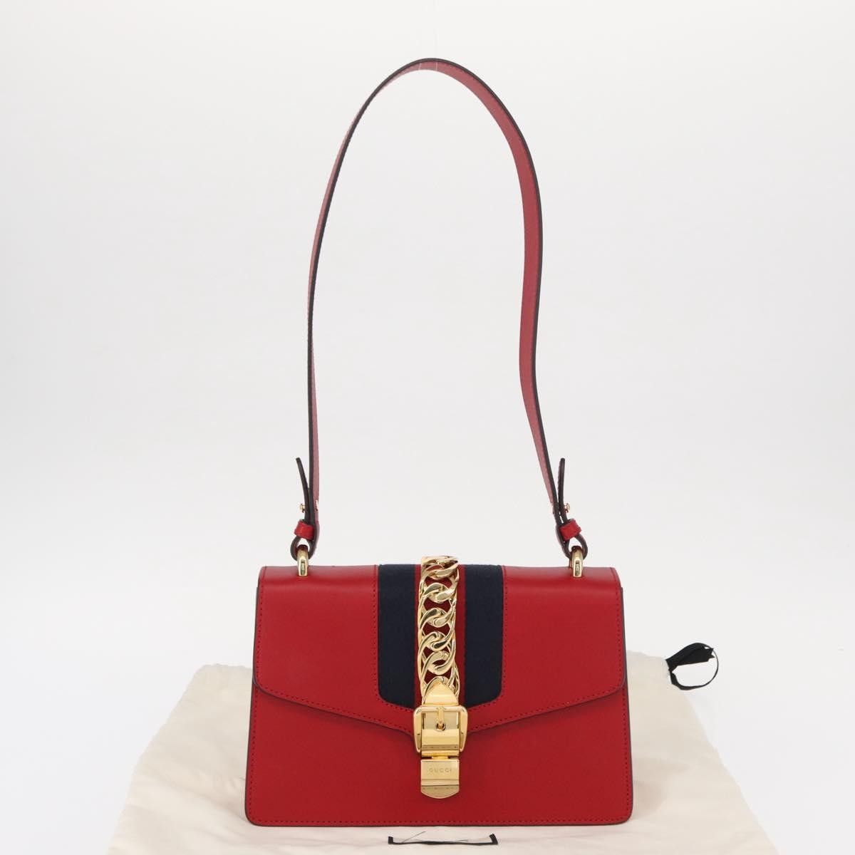Gucci Gucci Sylvie Shoulder Bag Leather Size ONE SIZE - 14 Thumbnail