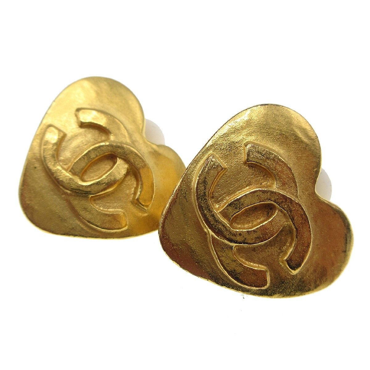 Chanel Chanel Vintage CC Heart Clip-On Metal Size ONE SIZE - 5 Thumbnail