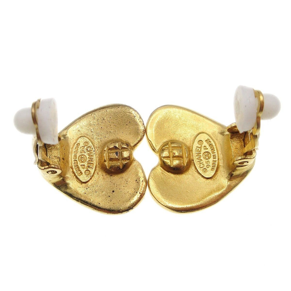 Chanel Chanel Vintage CC Heart Clip-On Metal Size ONE SIZE - 4 Thumbnail