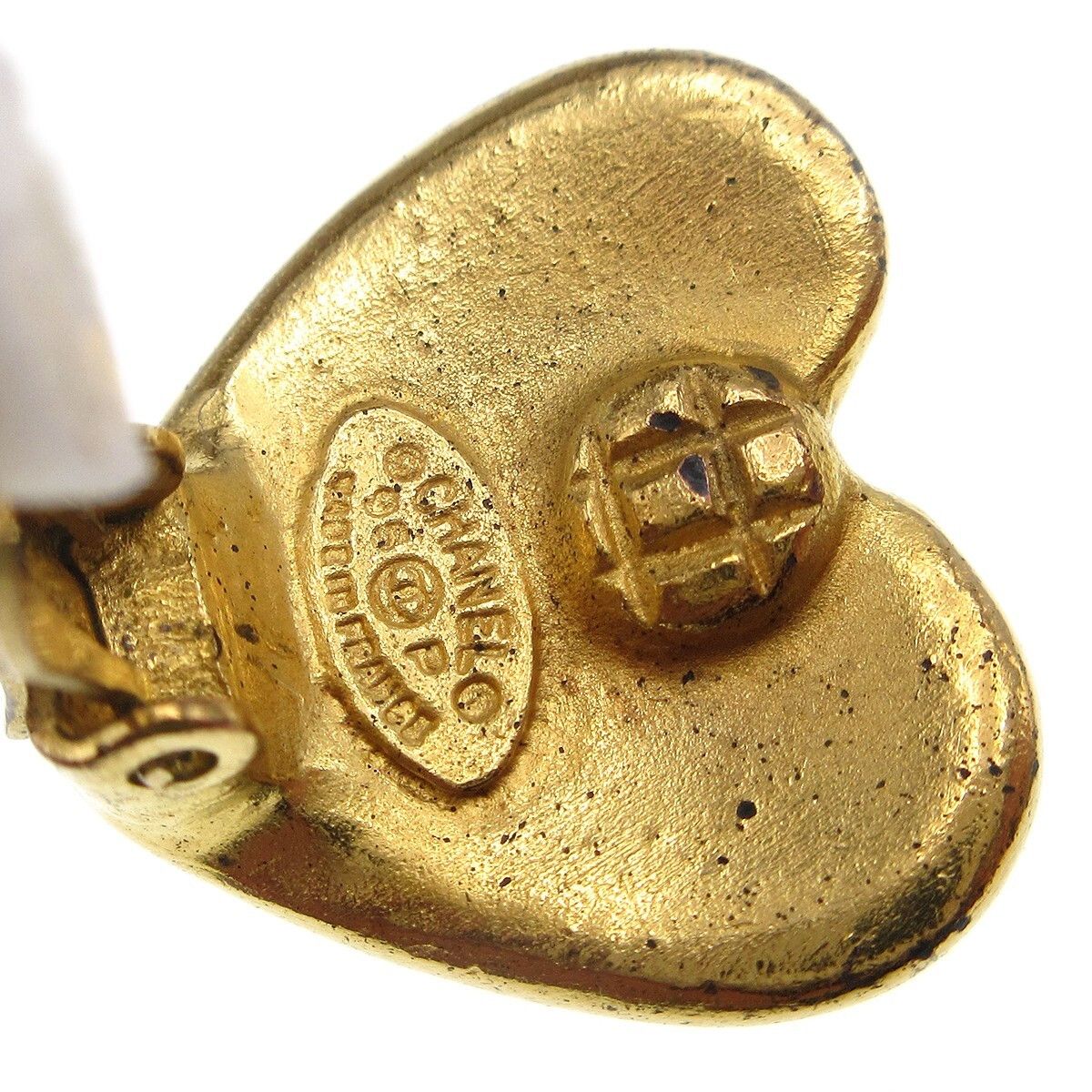Chanel Chanel Vintage CC Heart Clip-On Metal Size ONE SIZE - 3 Thumbnail
