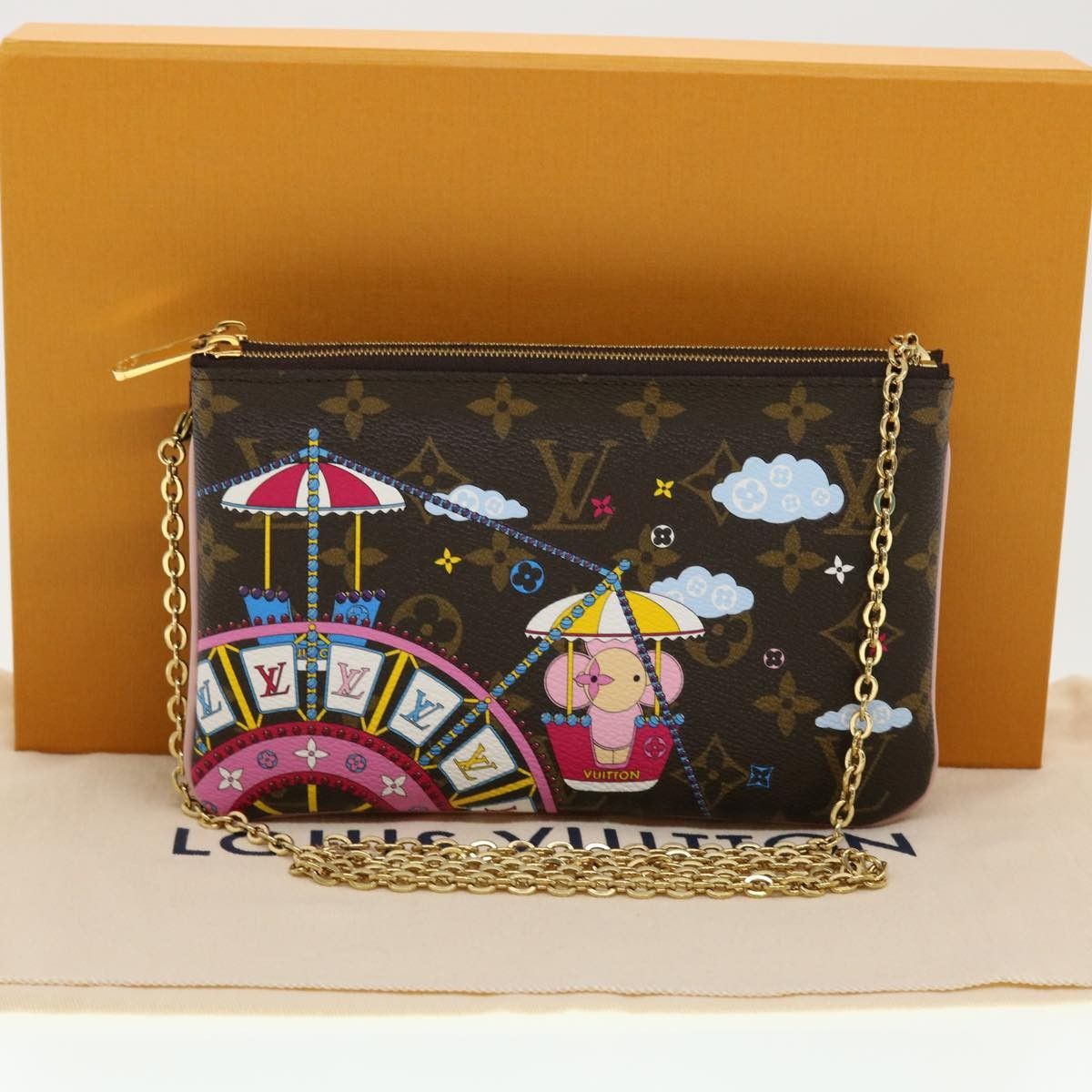 Louis Vuitton Louis Vuitton Double Zip Pochette Size ONE SIZE - 14 Thumbnail
