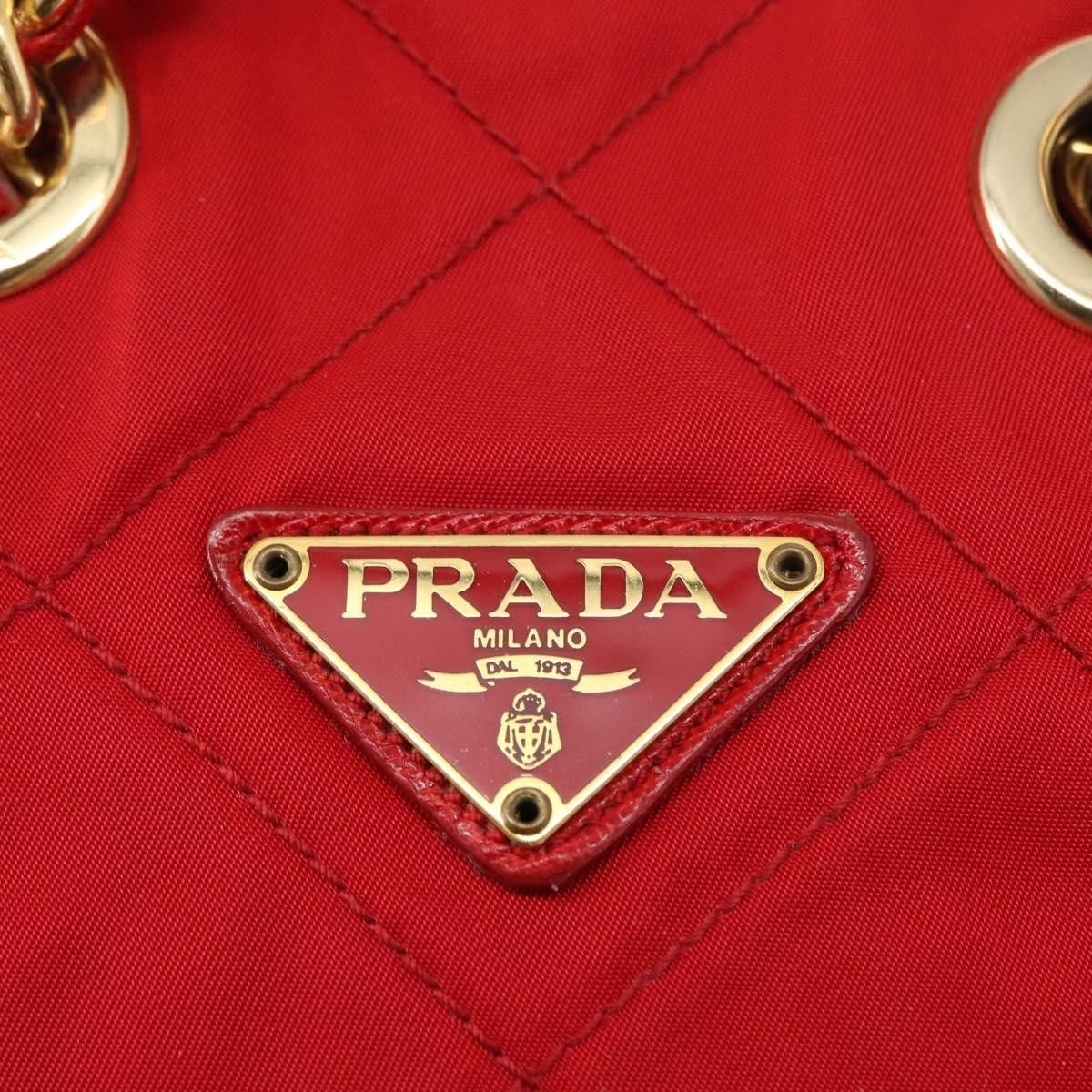 Prada Prada Chain Shoulder Bag Quilted Tessuto Size ONE SIZE - 18 Thumbnail