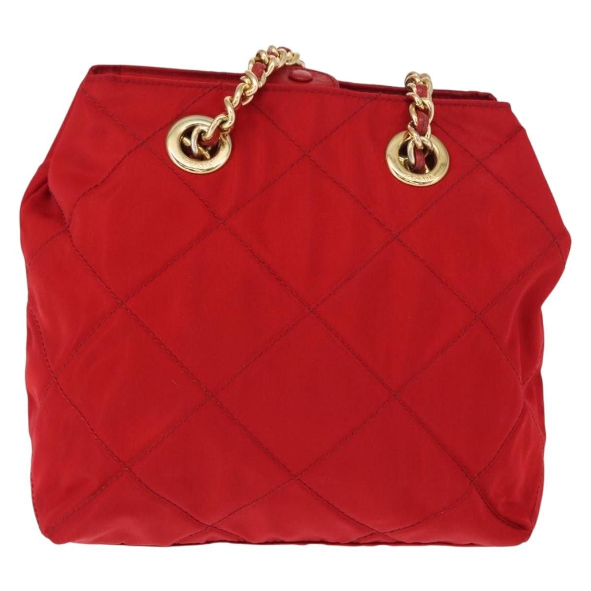 Prada Prada Chain Shoulder Bag Quilted Tessuto Size ONE SIZE - 2 Thumbnail