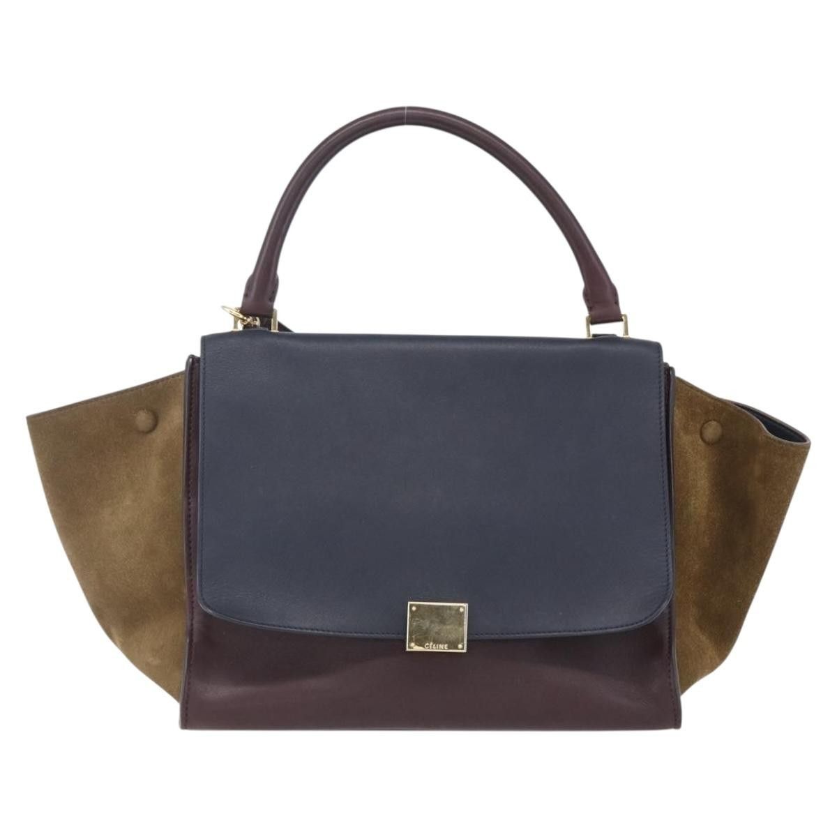 Celine Celine Tricolor Trapeze Bag Leather Size ONE SIZE - 18 Thumbnail