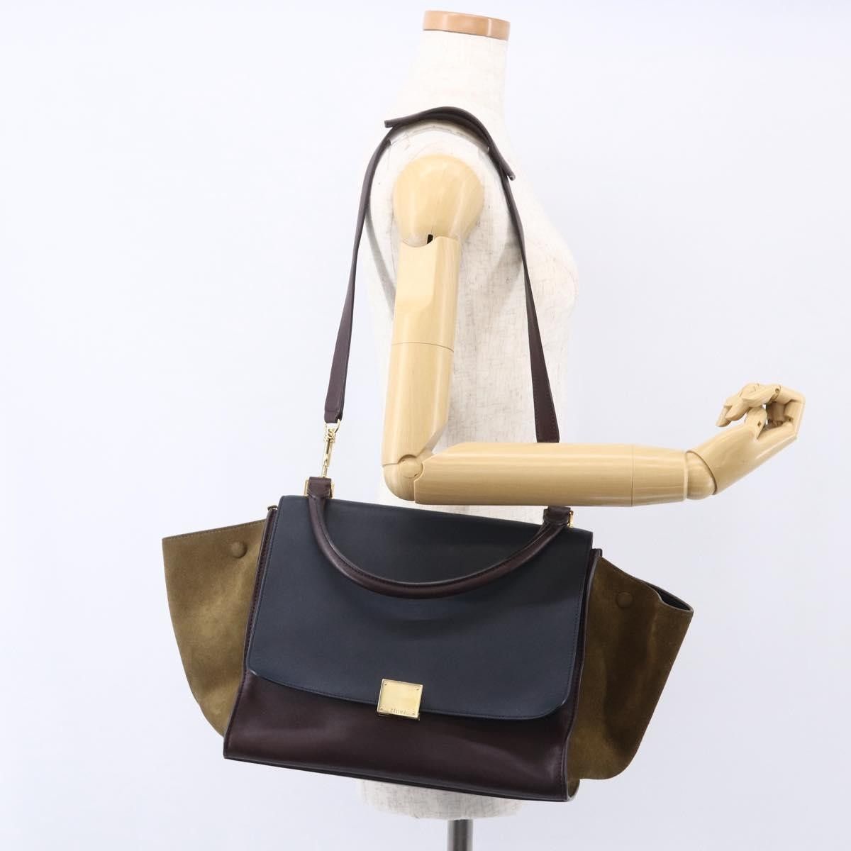 Celine Celine Tricolor Trapeze Bag Leather Size ONE SIZE - 13 Thumbnail