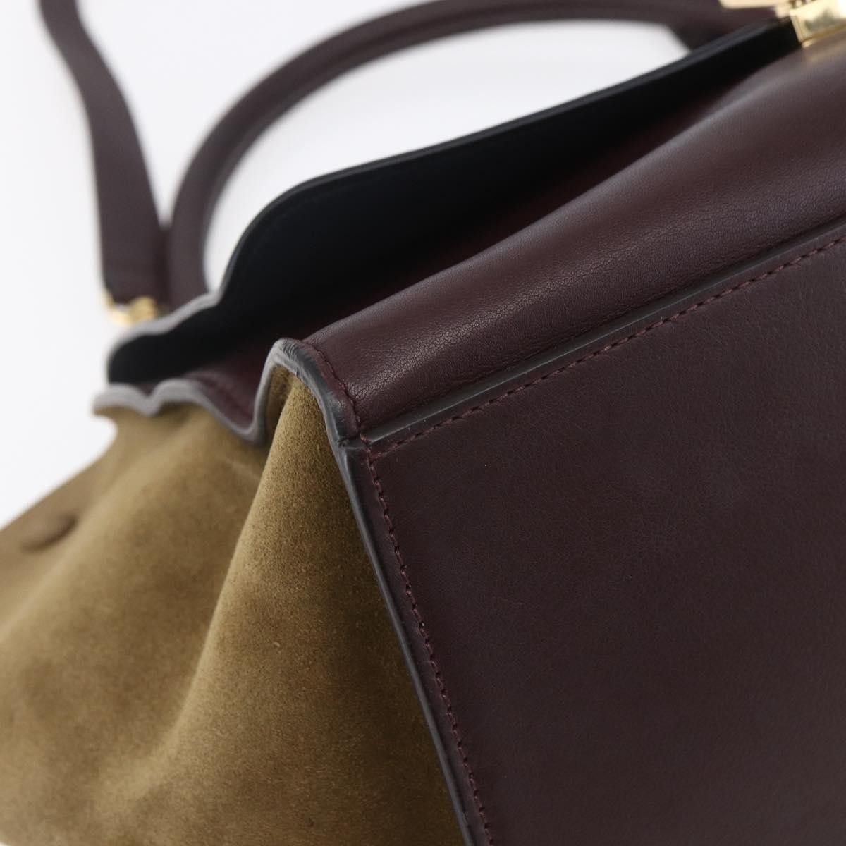 Celine Celine Tricolor Trapeze Bag Leather Size ONE SIZE - 9 Thumbnail