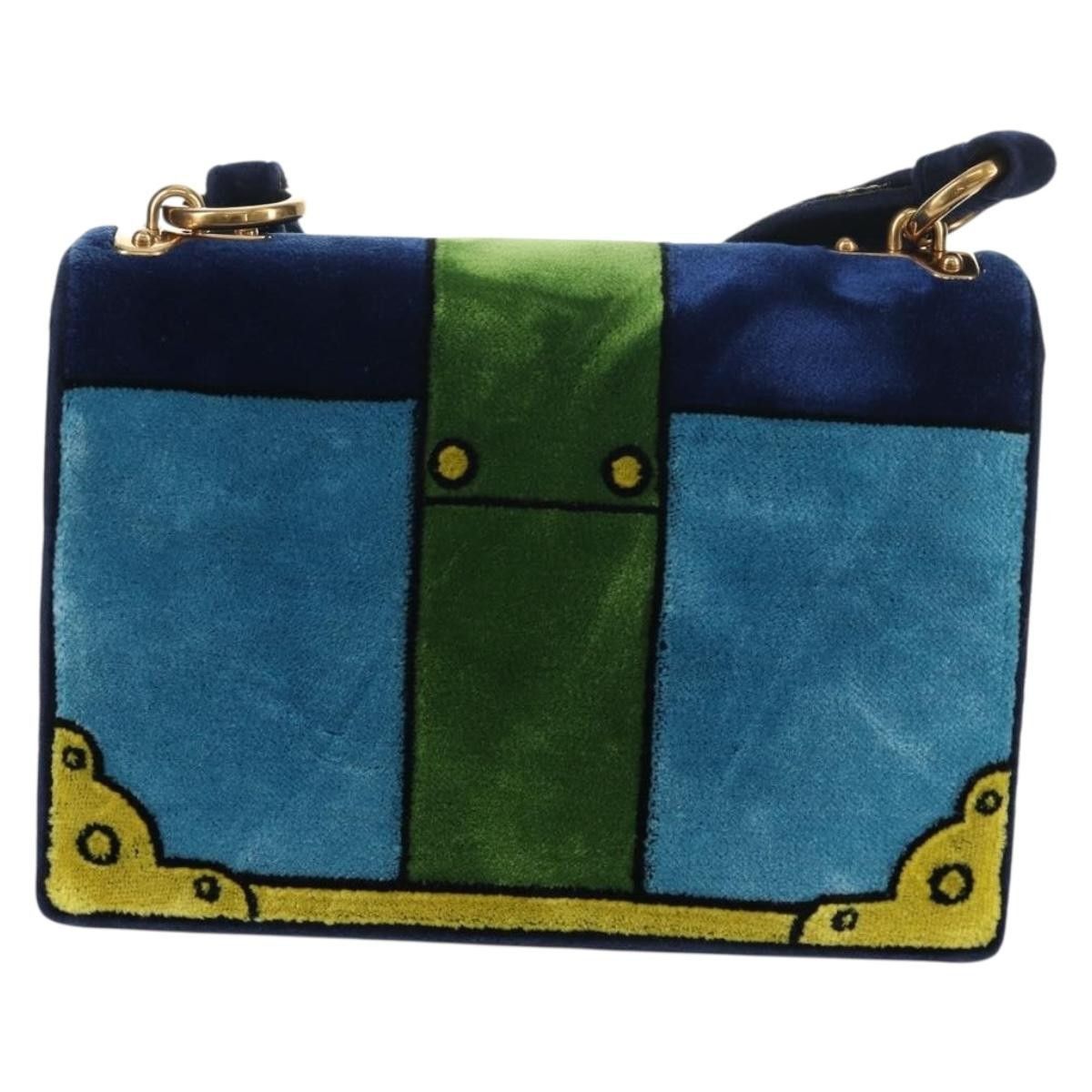 Prada Prada Cahier Crossbody Bag Printed Velvet Size ONE SIZE - 2 Thumbnail