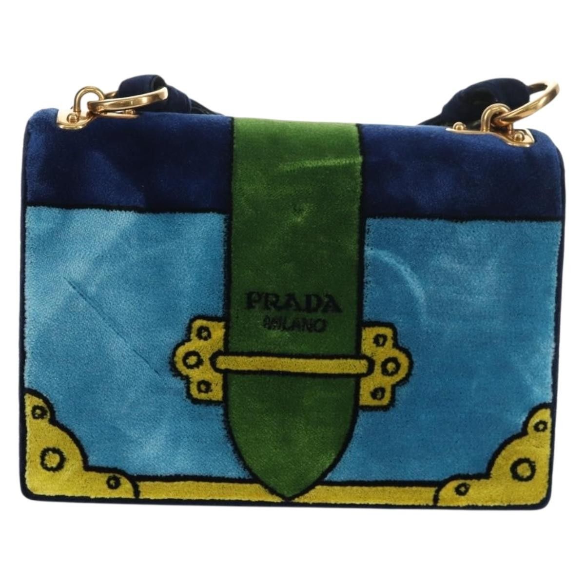 Prada Prada Cahier Crossbody Bag Printed Velvet Size ONE SIZE - 19 Thumbnail