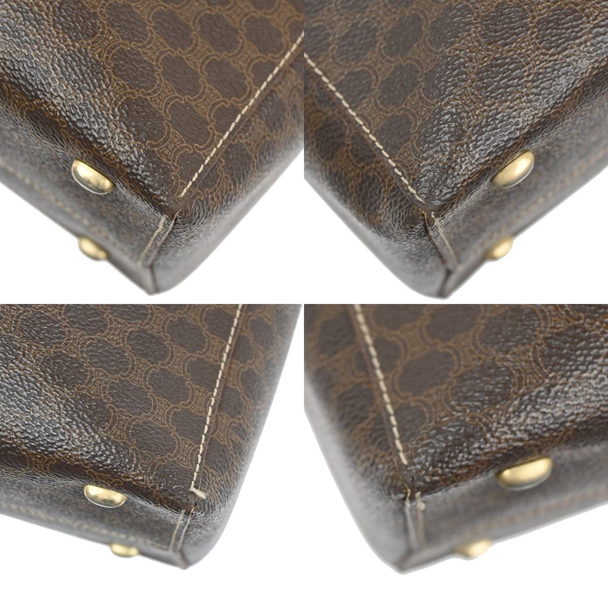 Celine Celine Vintage Macadam Handbag Leather Size ONE SIZE - 7 Thumbnail