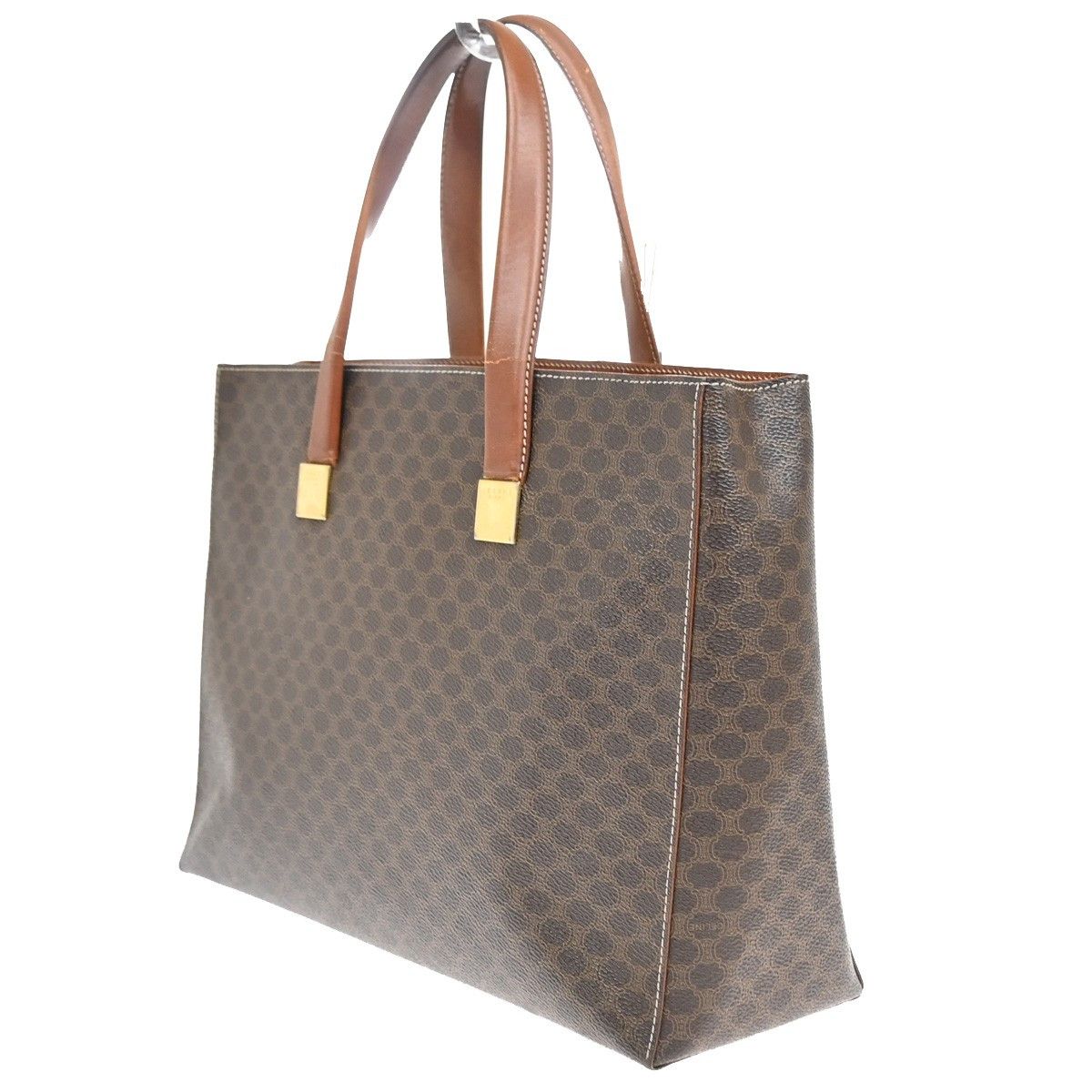 Celine Celine Vintage Macadam Handbag Leather Size ONE SIZE - 2 Thumbnail