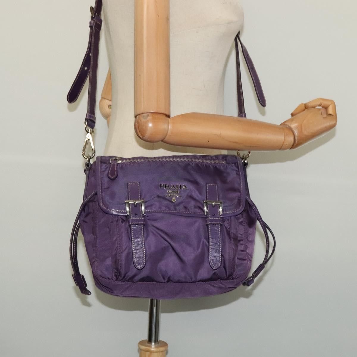 Prada Double Buckle Flap Camera Bag Tessuto