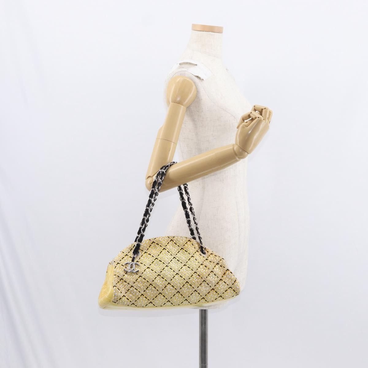 Chanel Chanel Just Mademoiselle Bag Woven Stitch Patent Size ONE SIZE - 14 Thumbnail