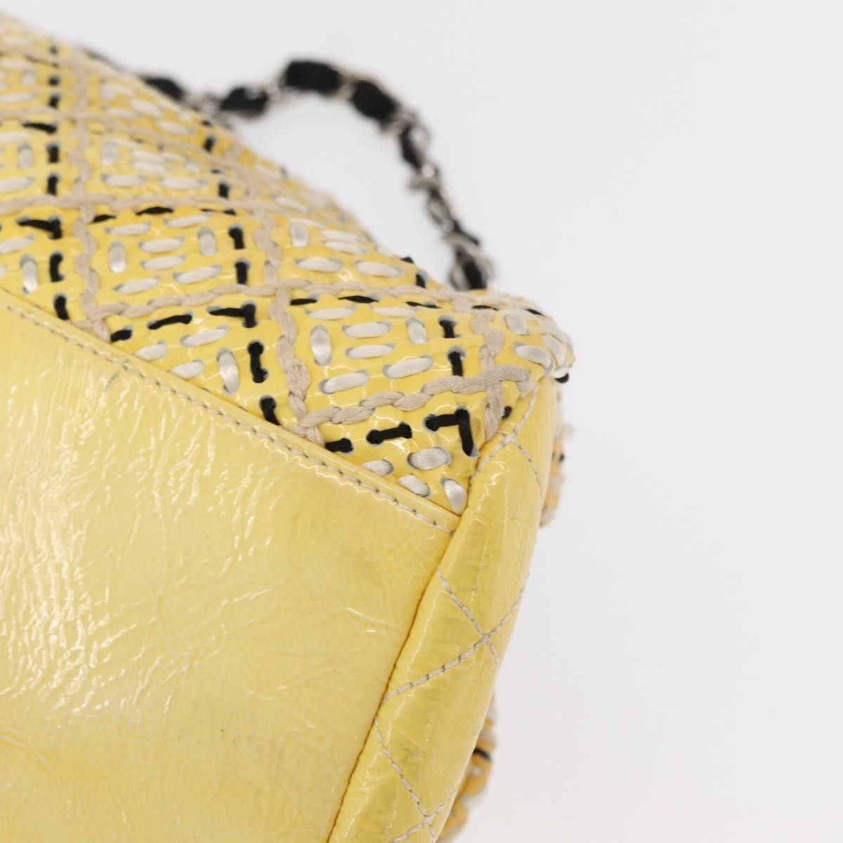 Chanel Chanel Just Mademoiselle Bag Woven Stitch Patent Size ONE SIZE - 10 Thumbnail