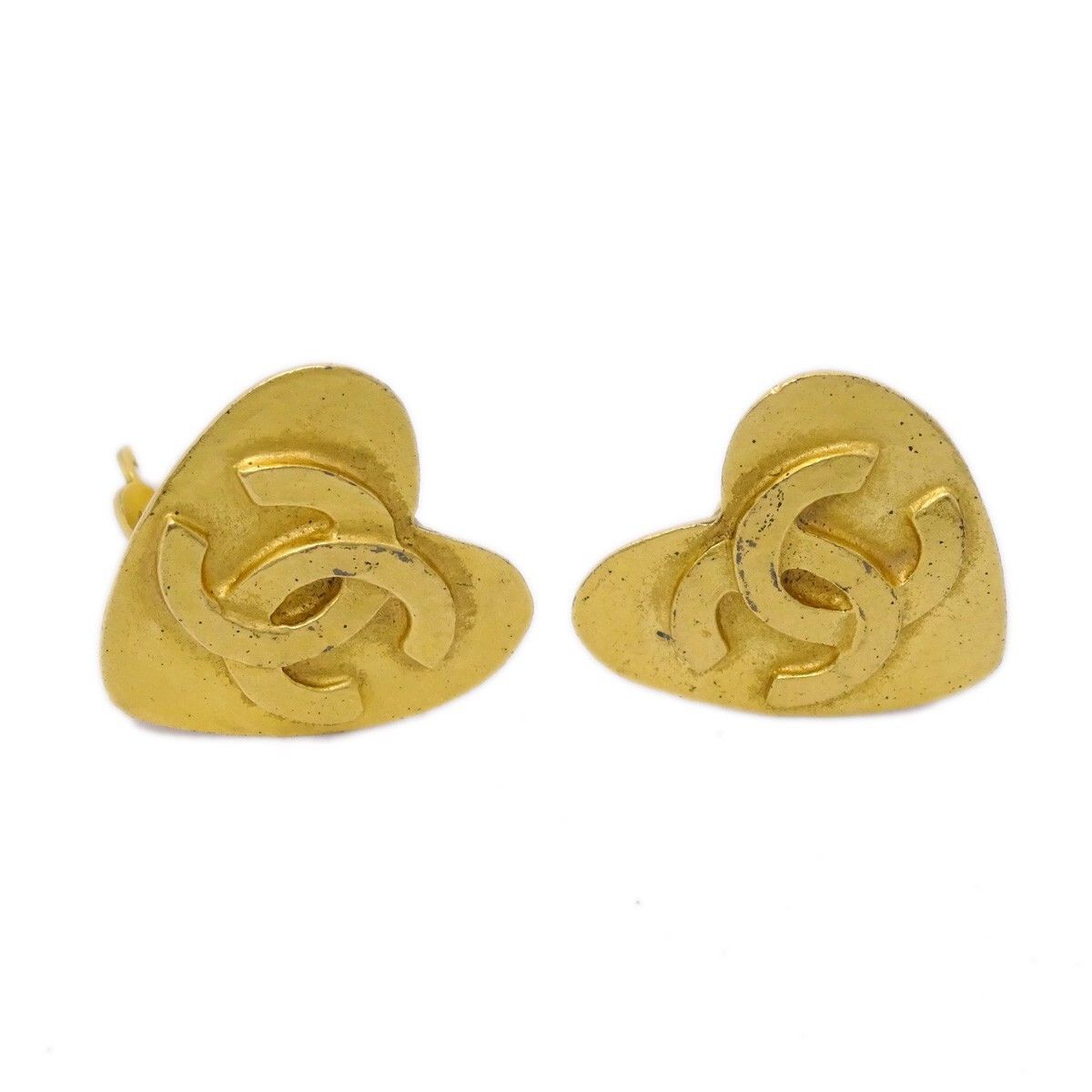 Chanel Chanel Vintage CC Heart Clip-On Metal Size ONE SIZE - 4 Thumbnail