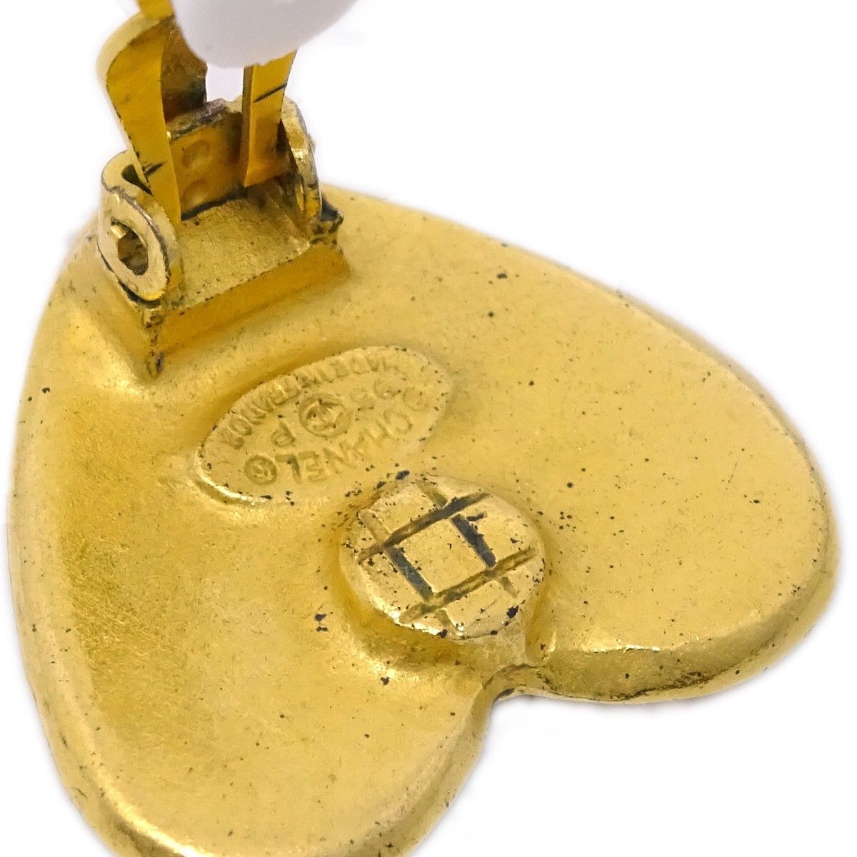 Chanel Chanel Vintage CC Heart Clip-On Metal Size ONE SIZE - 3 Thumbnail